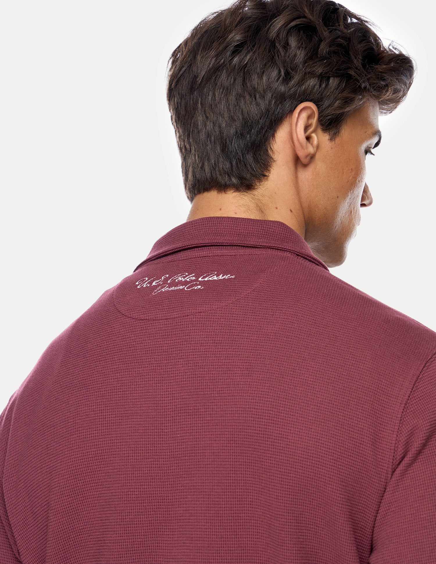 Solid Relaxed Fit Sweatshirt Maroon - U.S. Polo Assn. India | Large