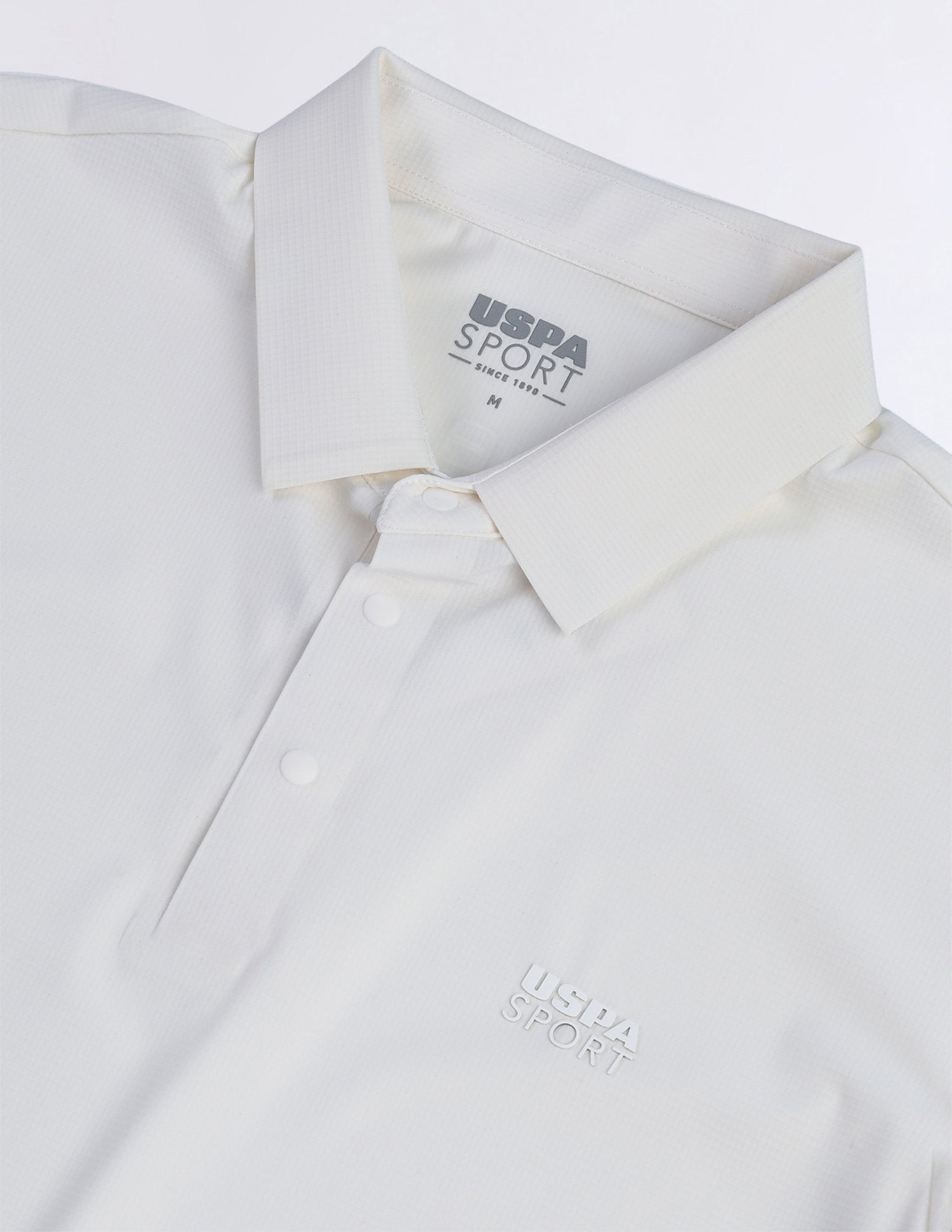 Textured Slim Fit Polo Shirt White - U.S. POLO ASSN. | Large