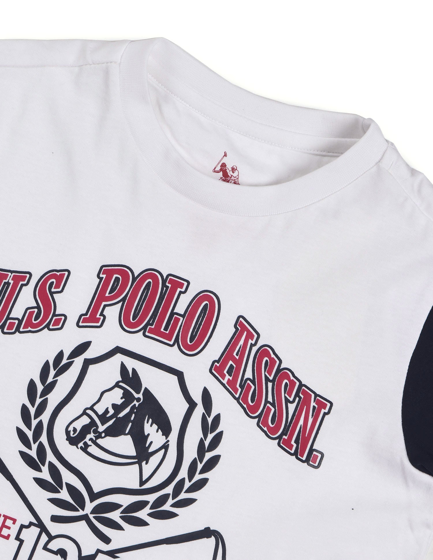 Boys Pure Cotton Regular Fit T-Shirt White - U.S. POLO ASSN. | Large