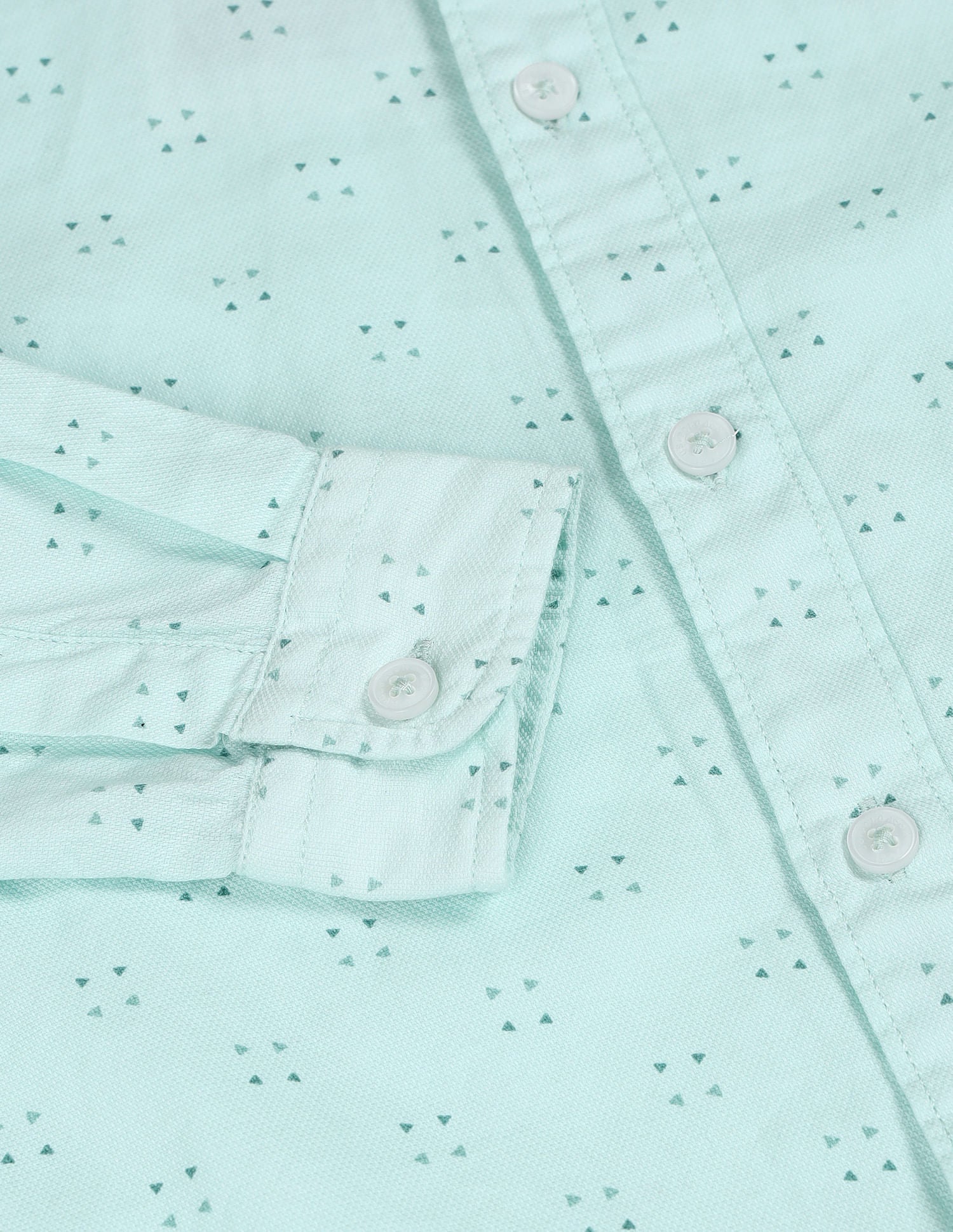 Boys Regular Fit Printed Shirt Mint - U.S. POLO ASSN. | Large