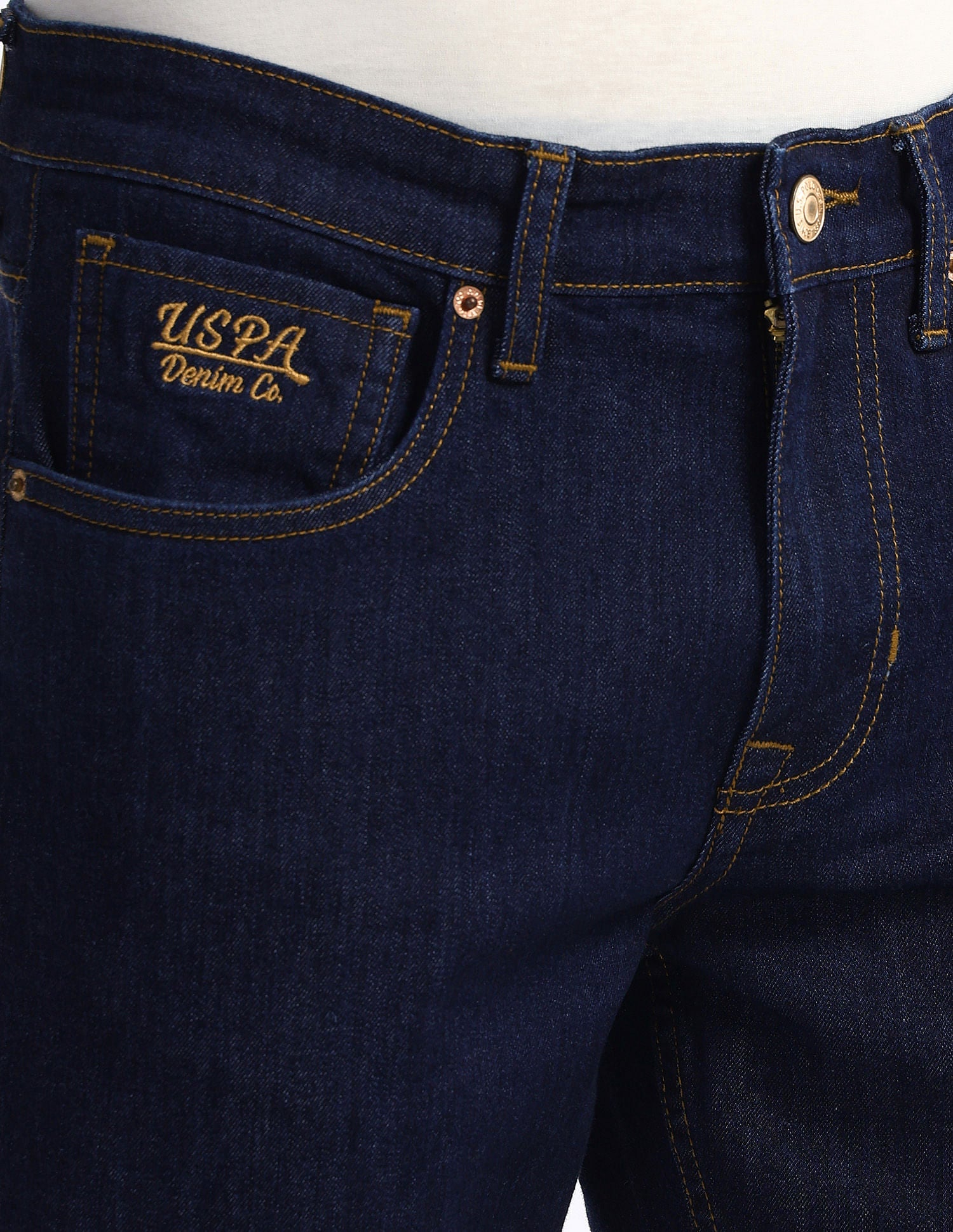 Regallo Skinny Fit Blue Jeans Navy - U.S. Polo Assn. India | Large