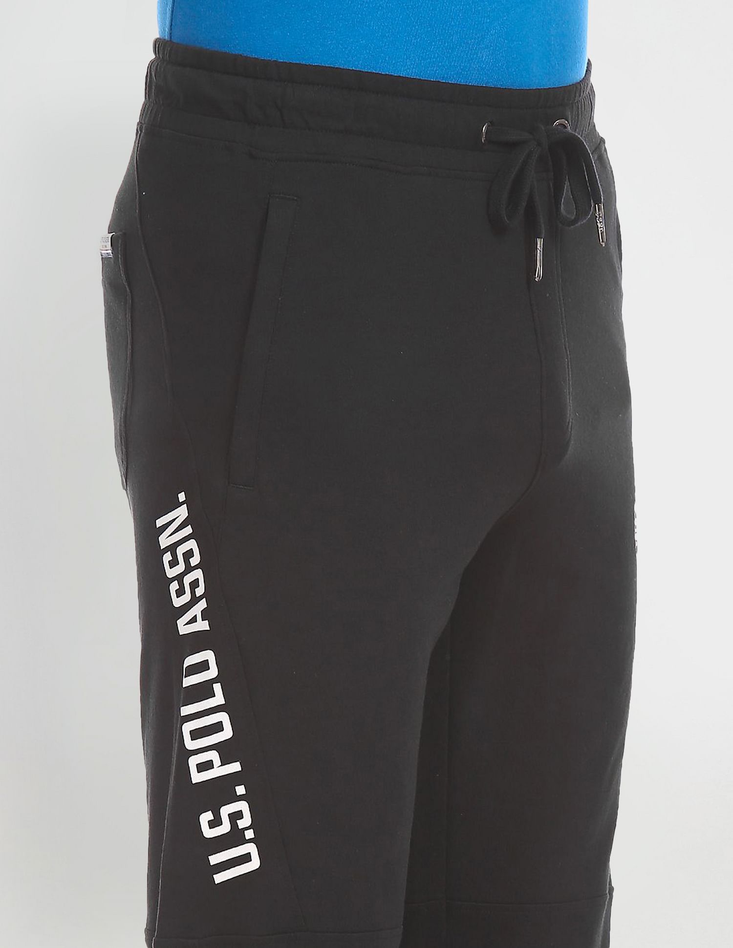 Solid Tri Blend I684 Lounge Track Pants - Pack Of 1 Black - U.S. POLO ASSN. | Large