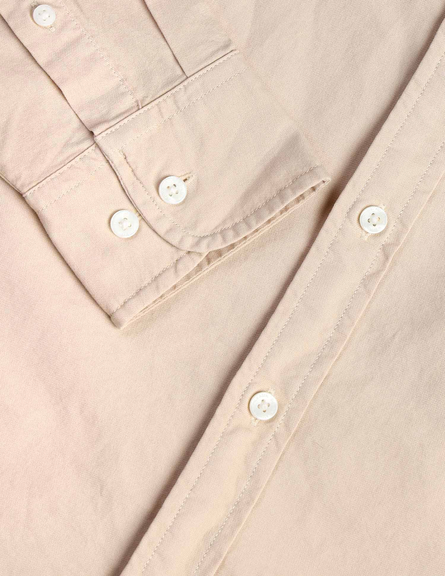 Tailored Fit Pure Cotton Oxford Shirt Beige - U.S. Polo Assn. India | Large