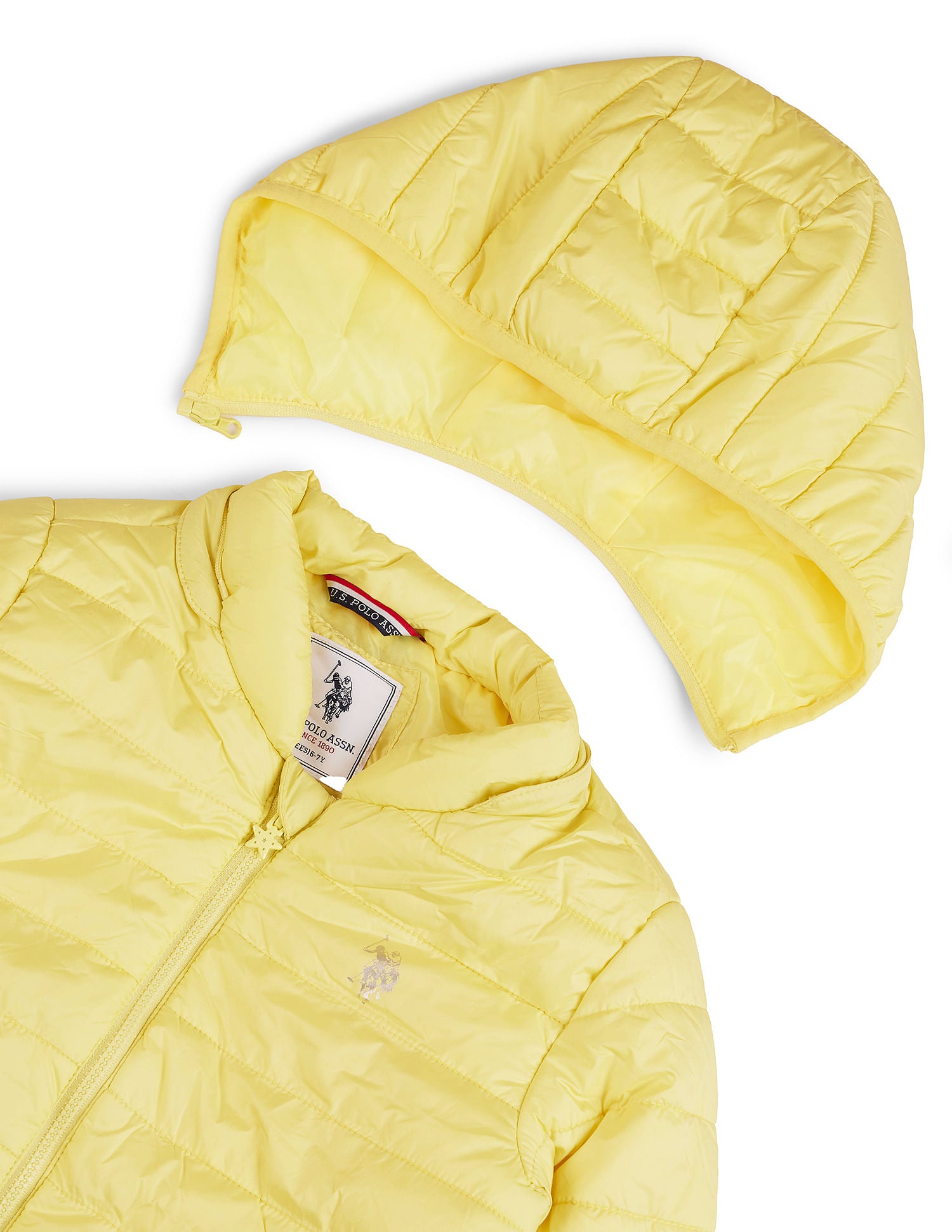 Girls Travel Friendly Light Weight Jacket Lime - U.S. POLO ASSN. | Large