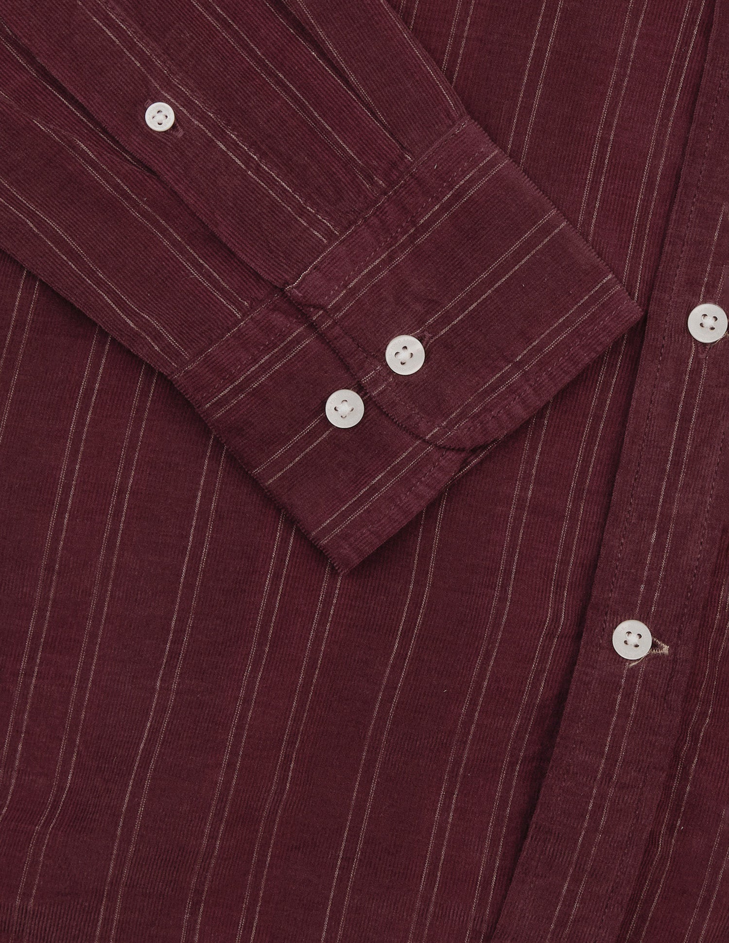 Vertical Striped Corduroy Shirt Dark Purple - U.S. Polo Assn. India | Large