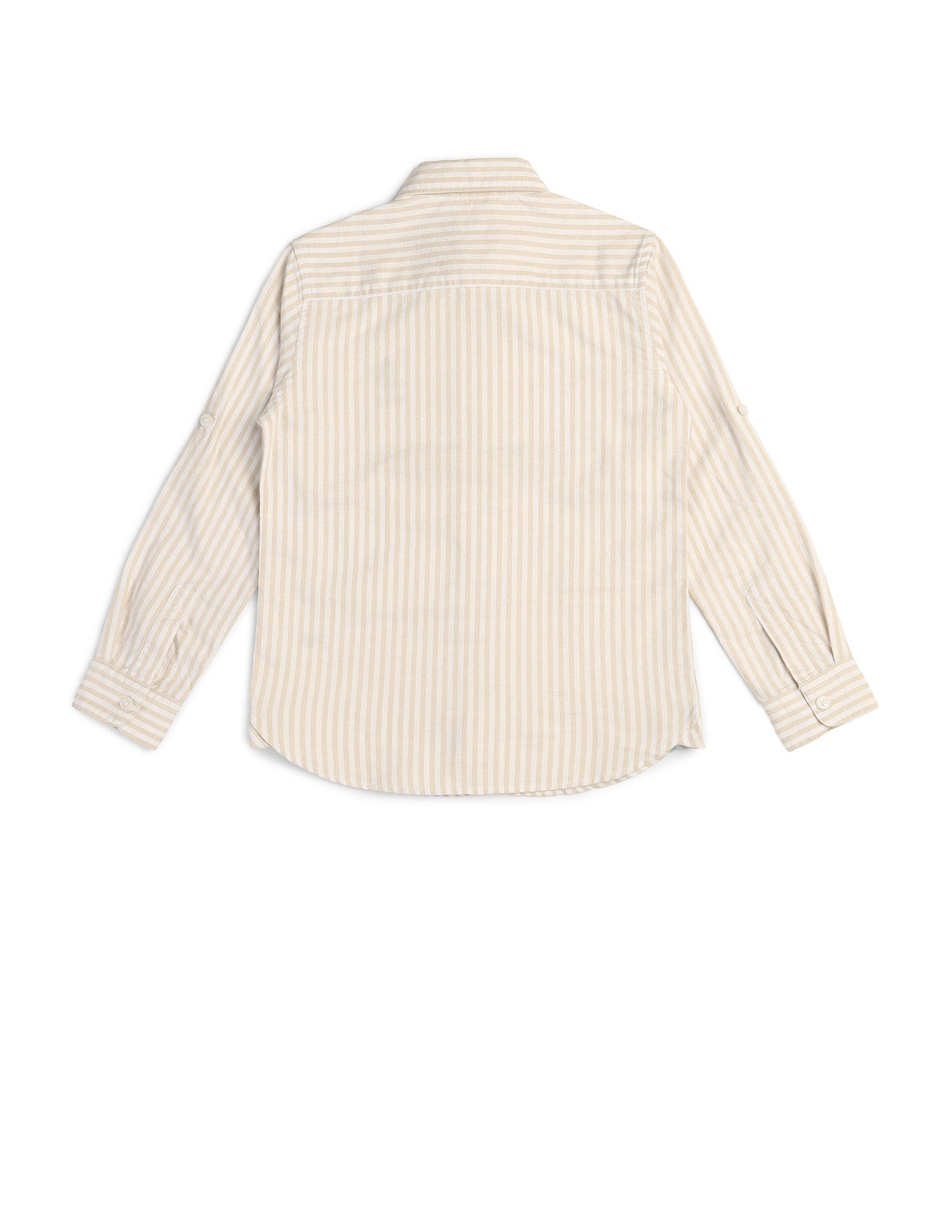 Boys Brand Embroidered Regular Fit Shirt Beige - U.S. POLO ASSN. | Large