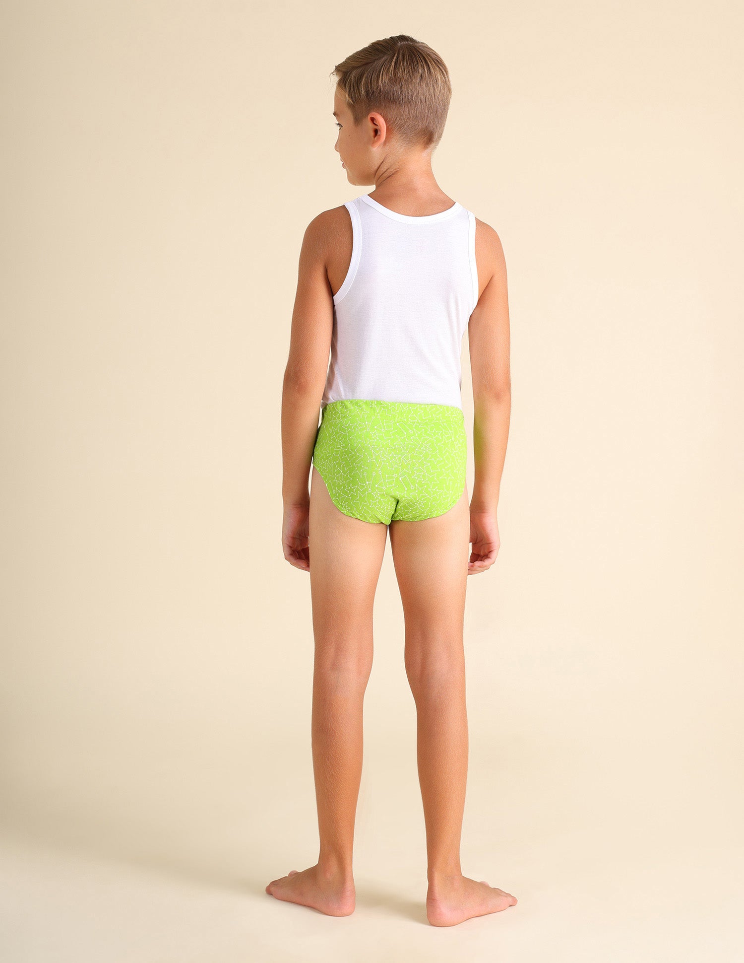 Mid Rise Pure Cotton EKB02 Briefs - Pack Of 3 Blue, Lime Green and Green - U.S. POLO ASSN. | Large