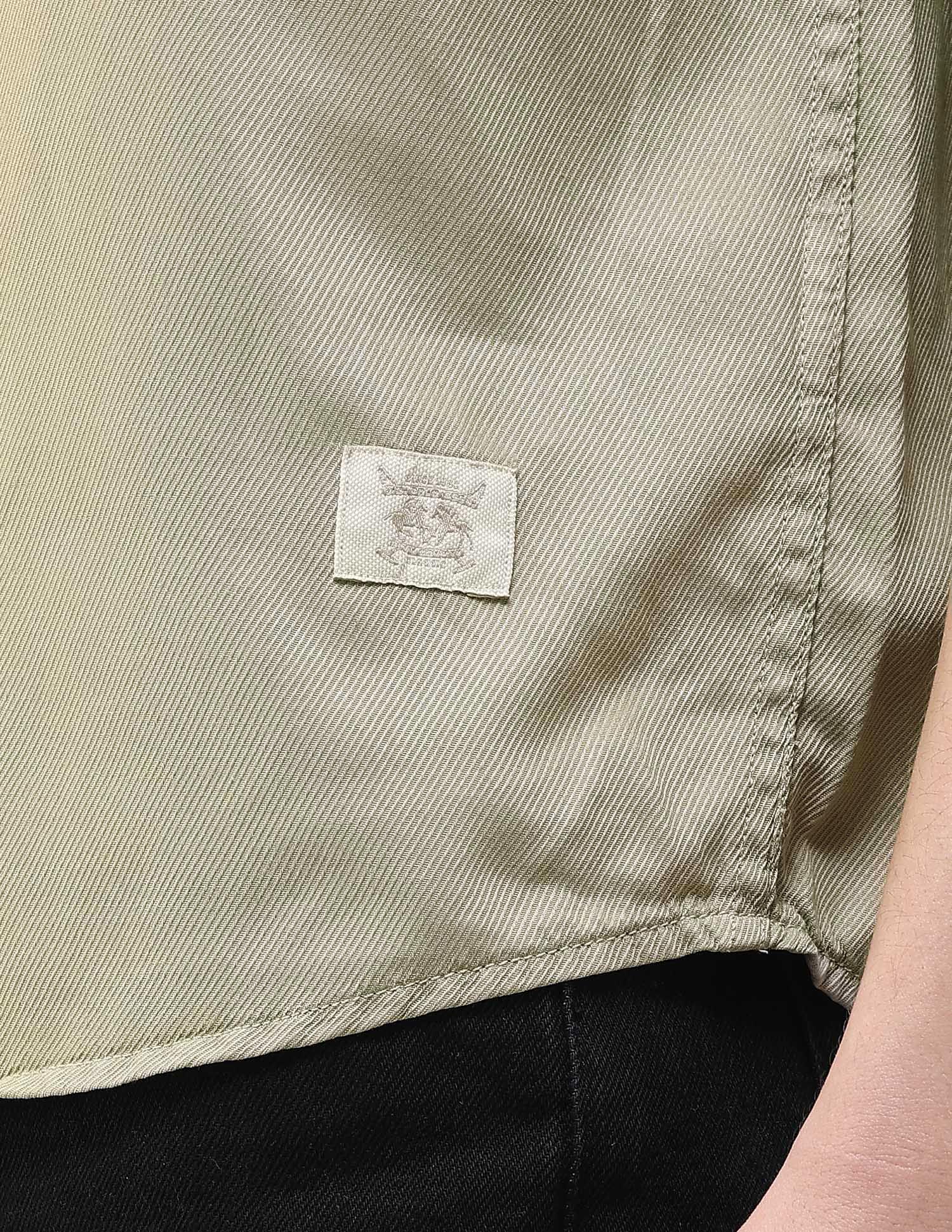 Twill Motel On The Coast Shirt Light Khaki - U.S. Polo Assn. India | Large