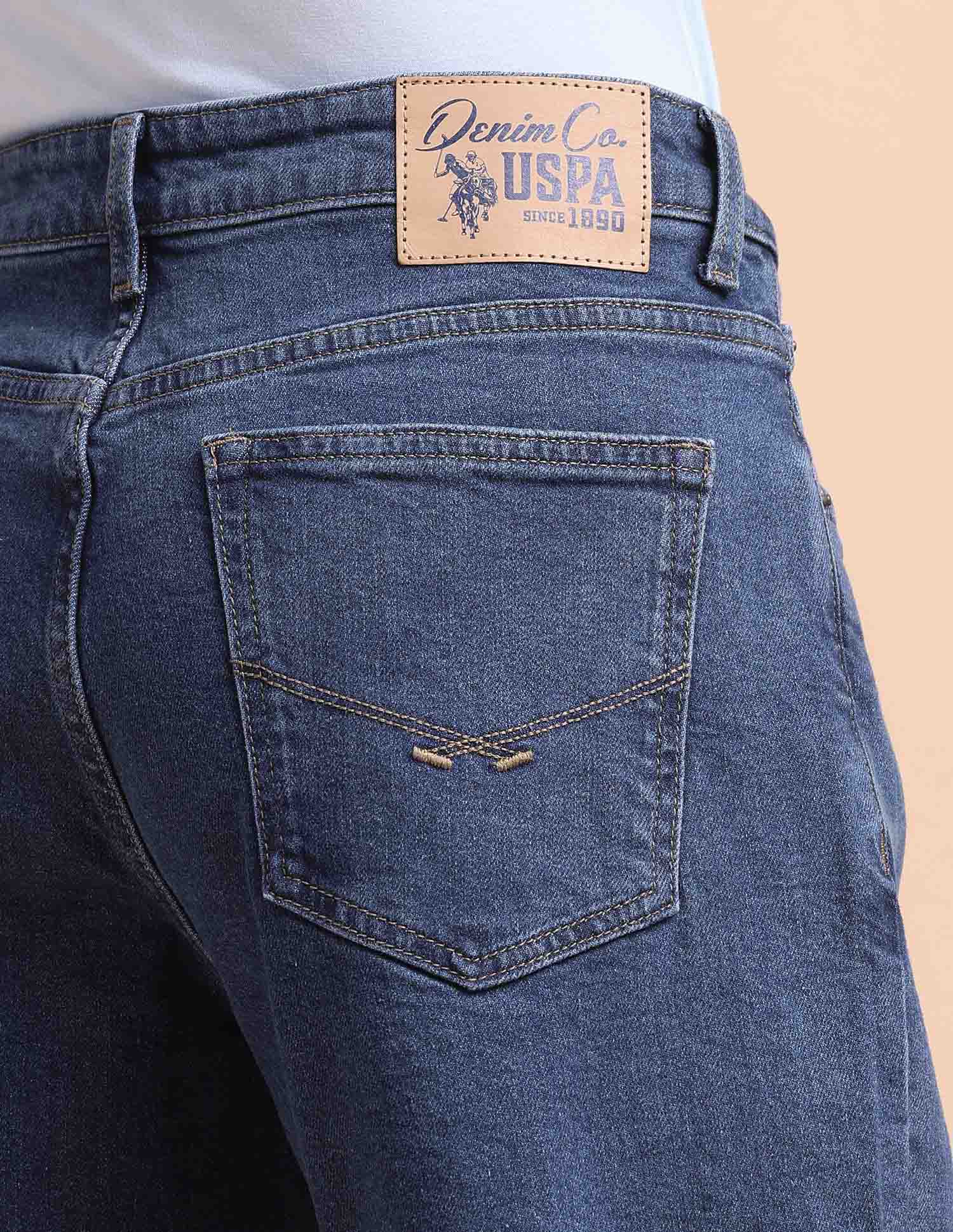 Shawn Relaxed Fit Blue Jeans Blue - U.S. POLO ASSN. | Large
