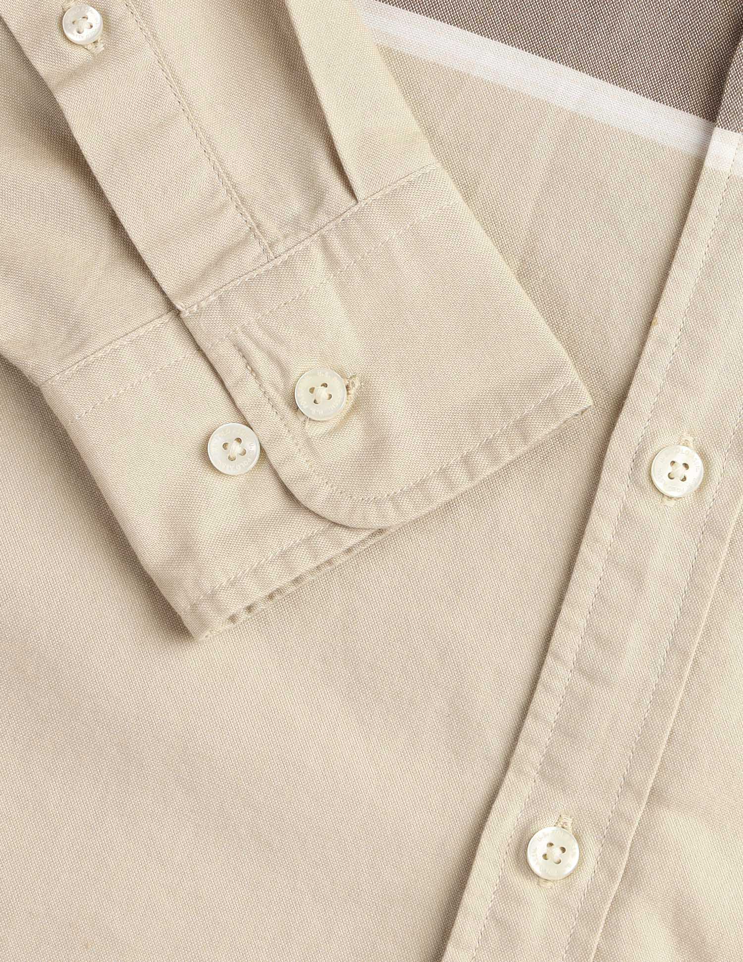 Horizontal Striped Equestrian Shirt Beige - U.S. POLO ASSN. | Large