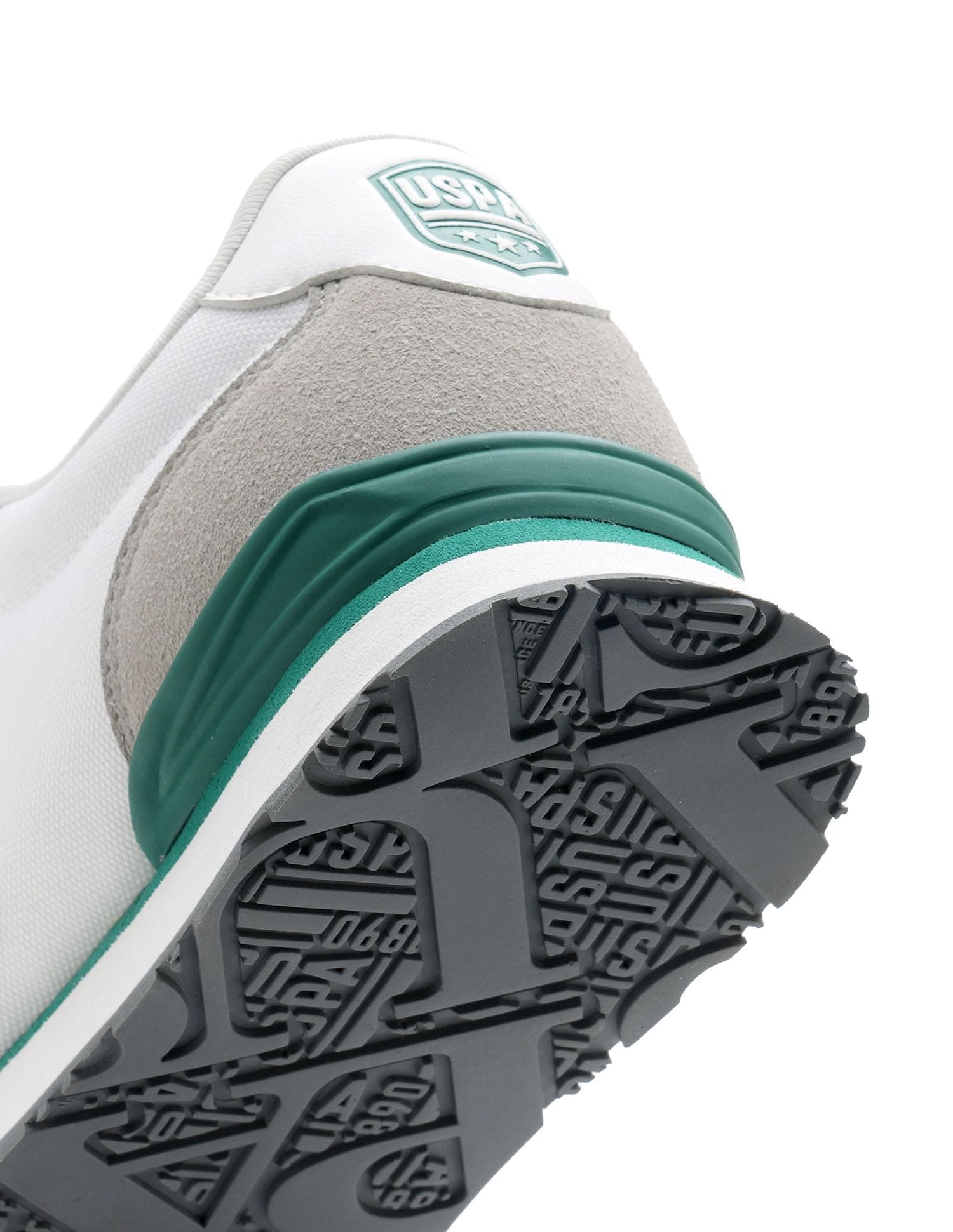 Men Tregon Suede Colourblocked Sneakers White - U.S. POLO ASSN. | Large