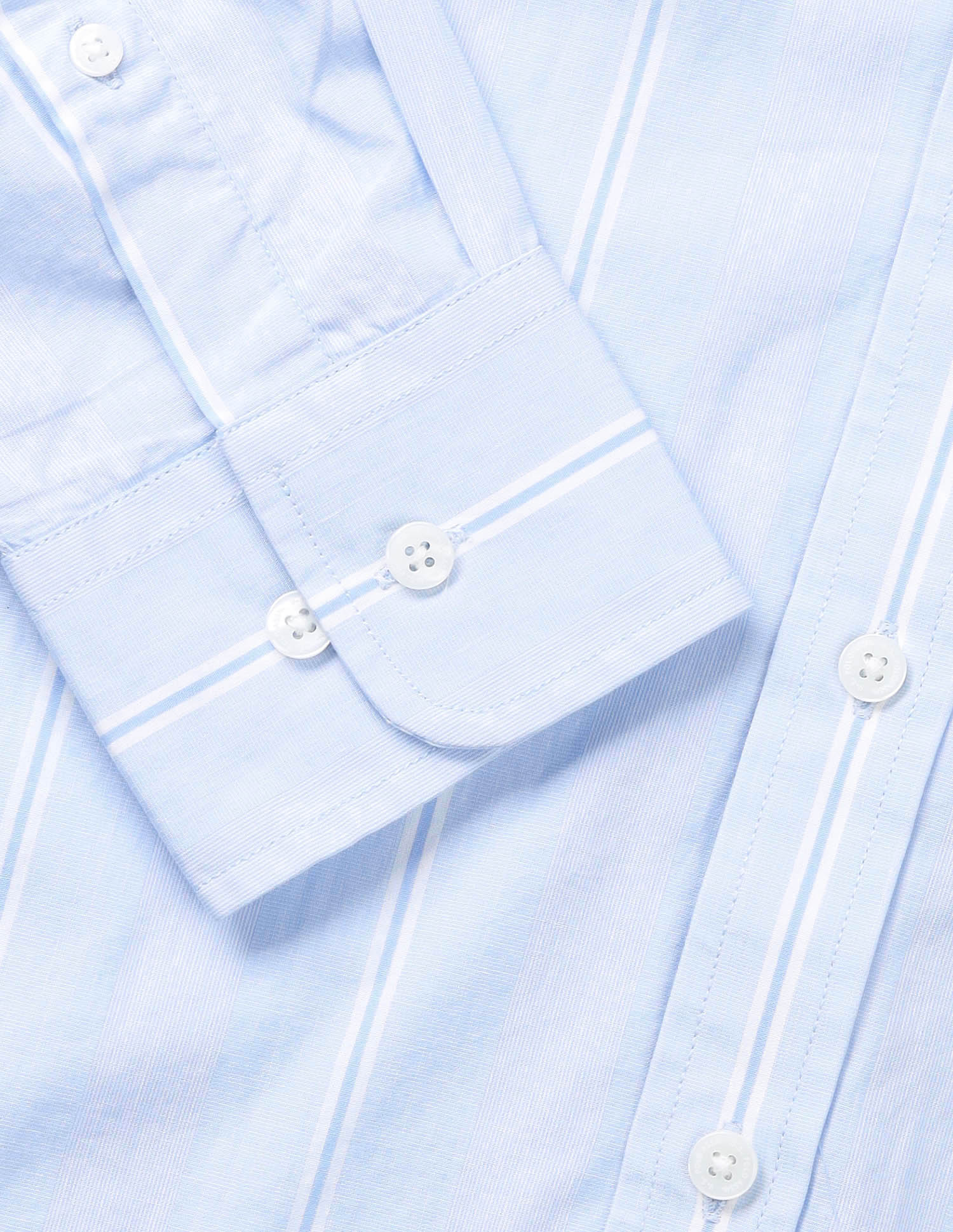 Vertical Striped Tailored Fit Shirt Light Blue - U.S. POLO ASSN. | Large