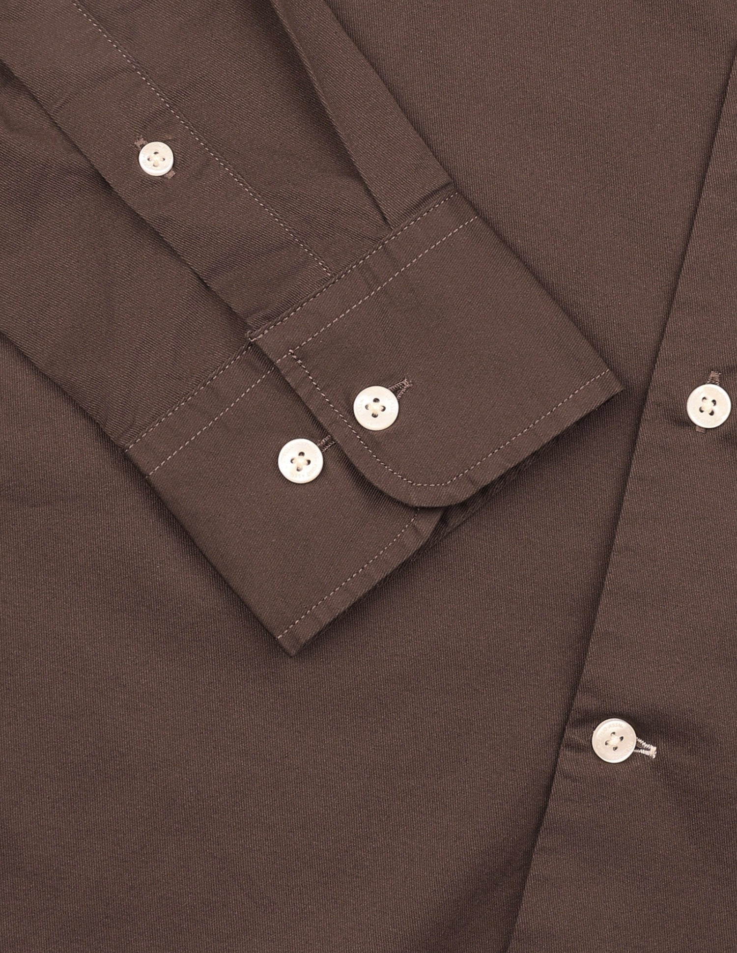 Solid Twill Shirt Dark Brown - U.S. Polo Assn. India | Large