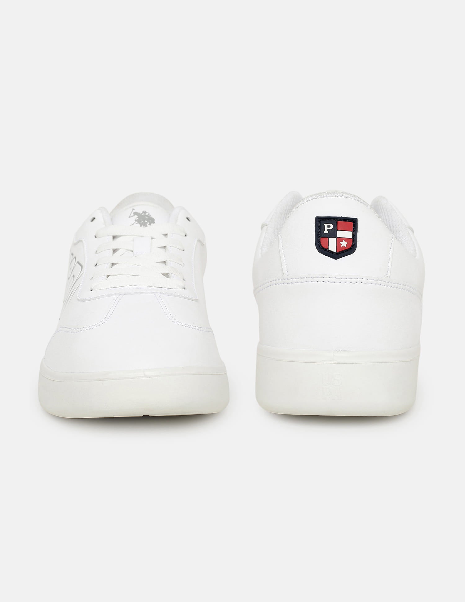 Men Brand Printed Lucid Sneakers White - U.S. Polo Assn. India | Large