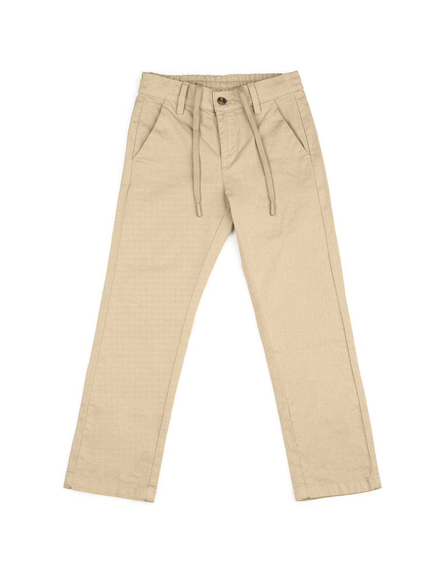 Boys Pure Cotton Twill Trousers Khaki - U.S. POLO ASSN. | Large