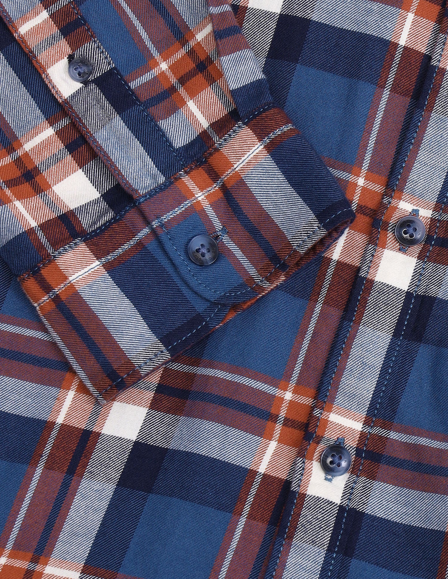 Manhattan Slim Fit Checked Shirt Blue - U.S. POLO ASSN. | Large