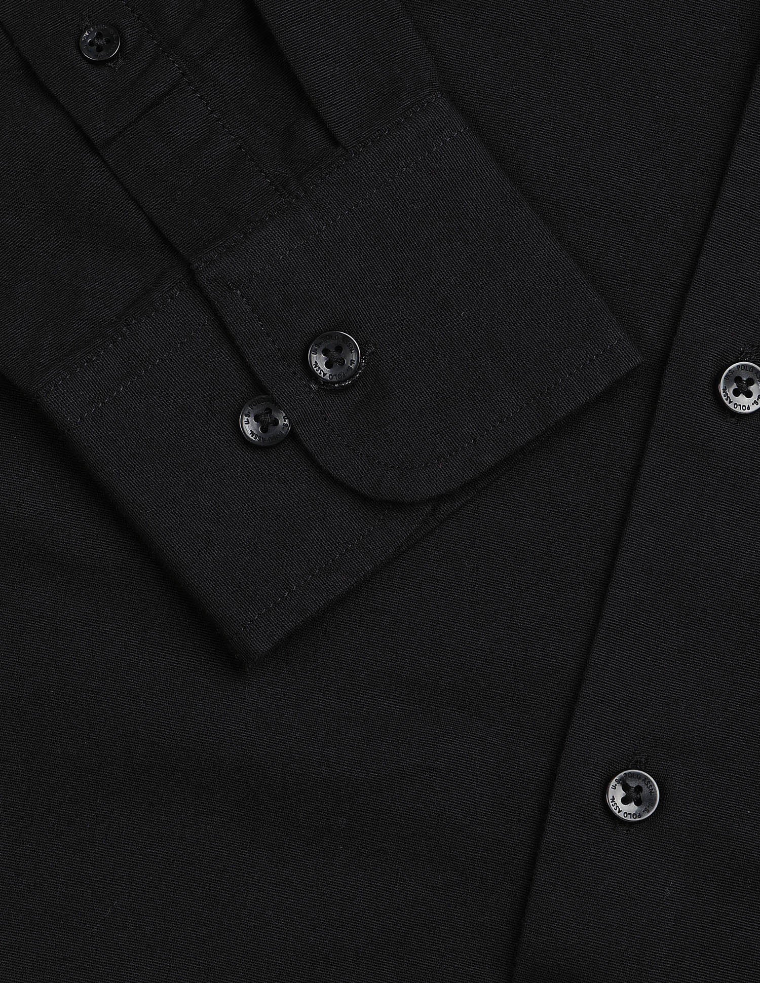 Tailored Fit Twill Shirt Black - U.S. Polo Assn. India | Large