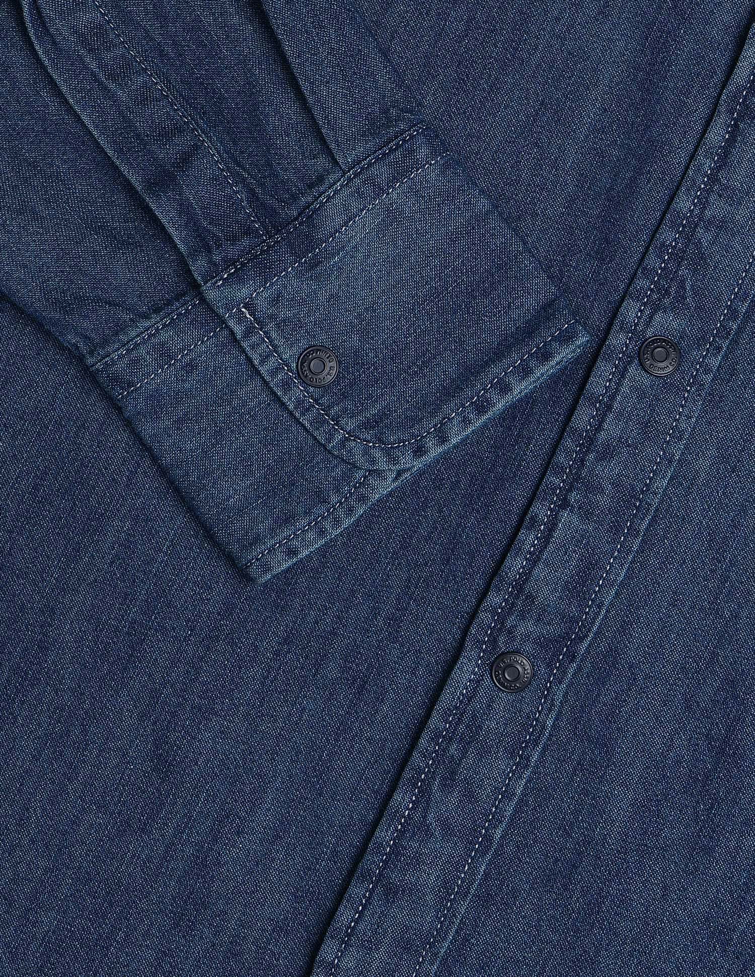 Solid Comfort Fit Shirt Indigo - U.S. Polo Assn. India | Large