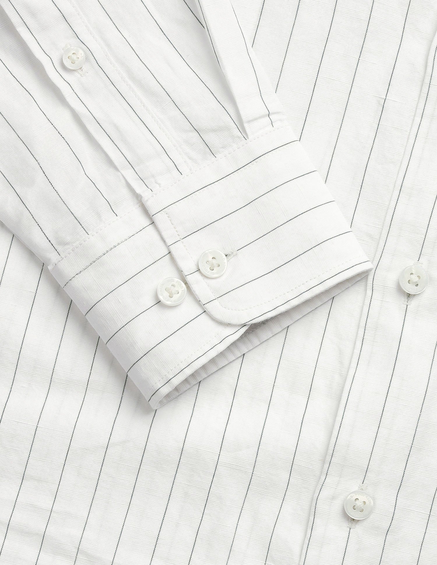 Vertical Striped Regular Fit Shirt Green - U.S. Polo Assn. India | Large