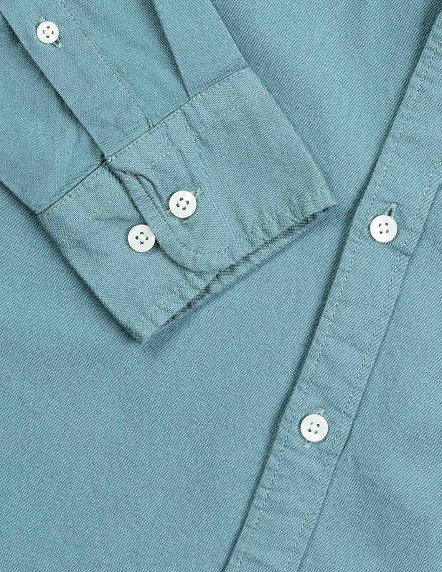 Solid Tailored Fit Oxford Shirt Teal - U.S. Polo Assn. India | Large