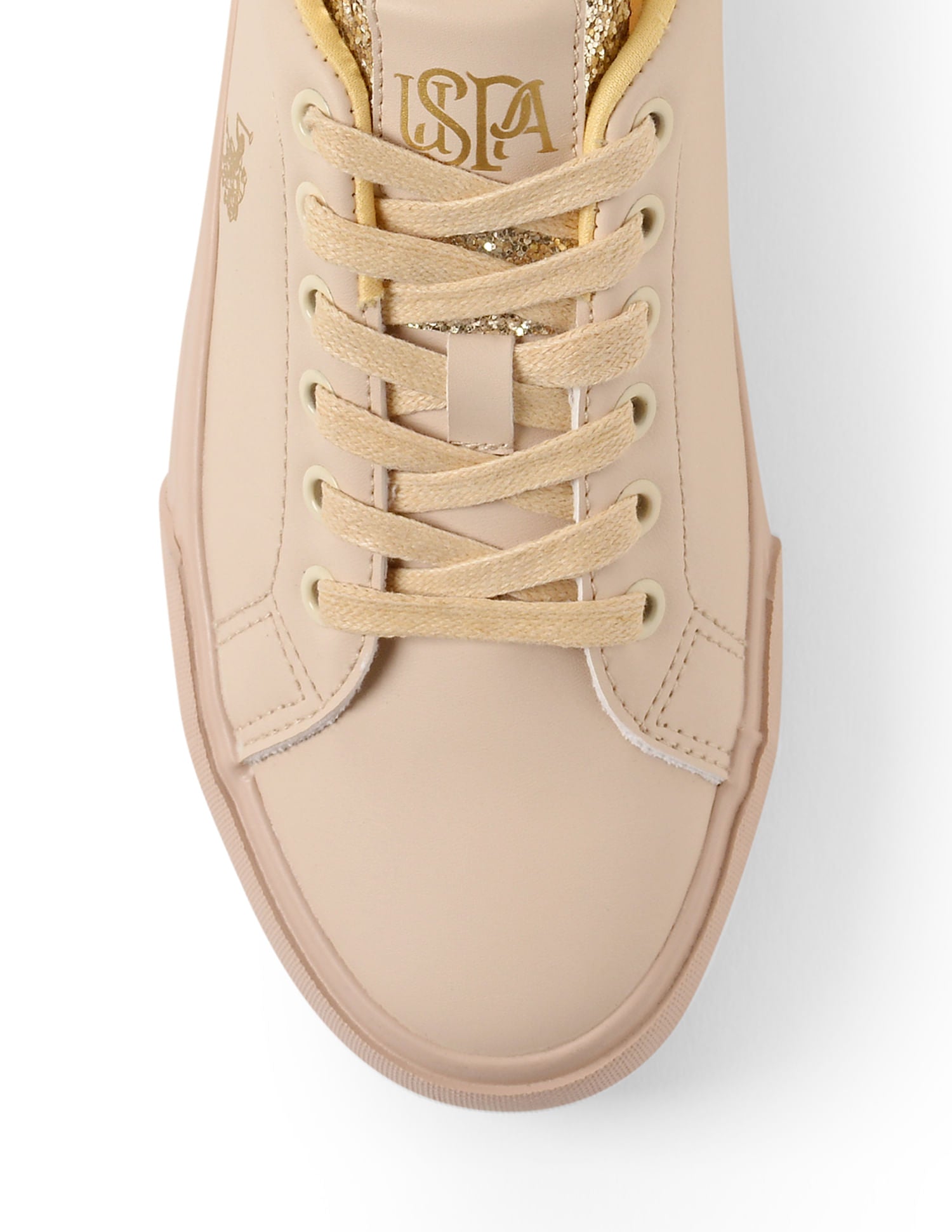 U.S. Polo Assn. Women Beverly 3.0 Comfort Insole Casual Sneakers Nude - U.S. POLO ASSN. | Large