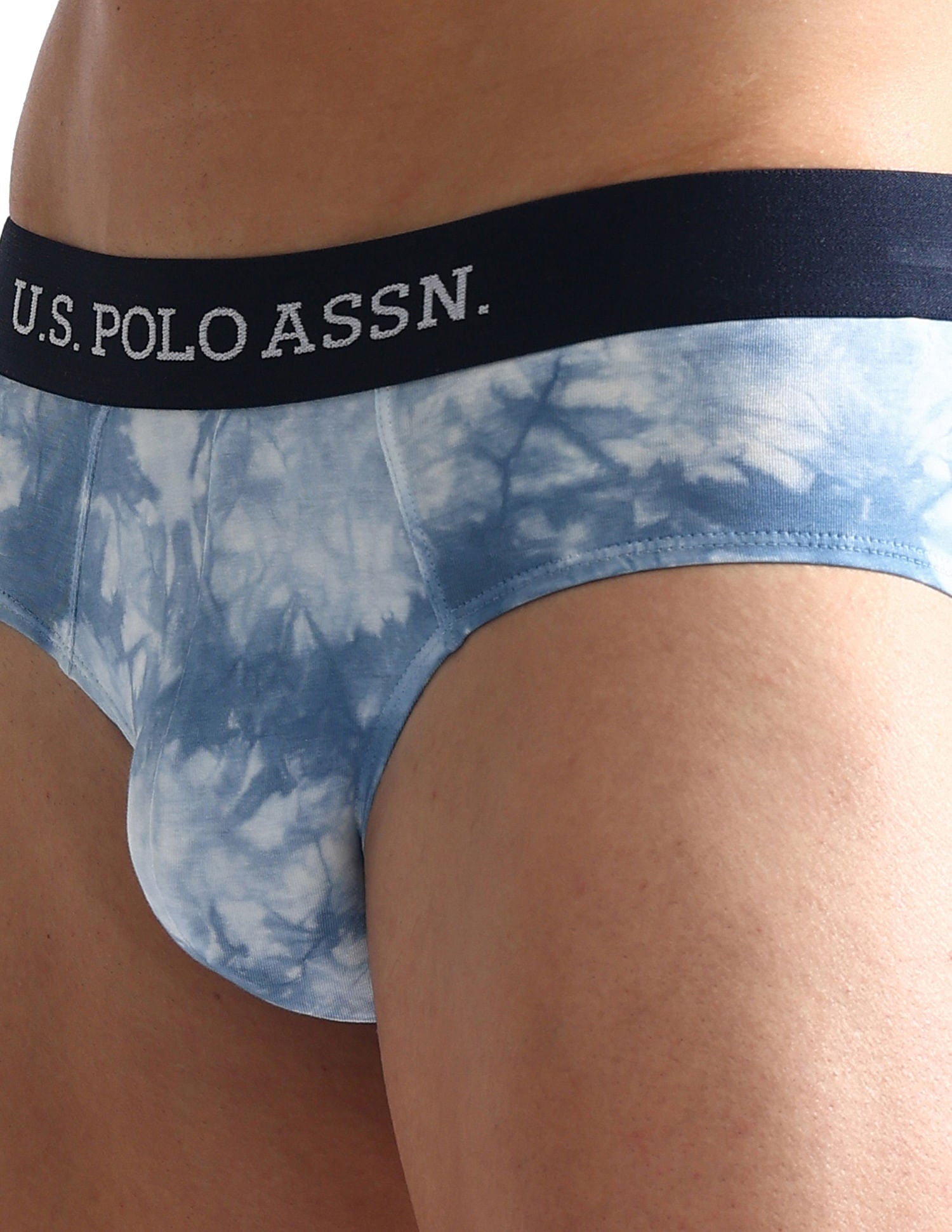 Cotton Stretch Tie Dye OEB03 Briefs - Pack Of 1 Blue - U.S. POLO ASSN. | Large