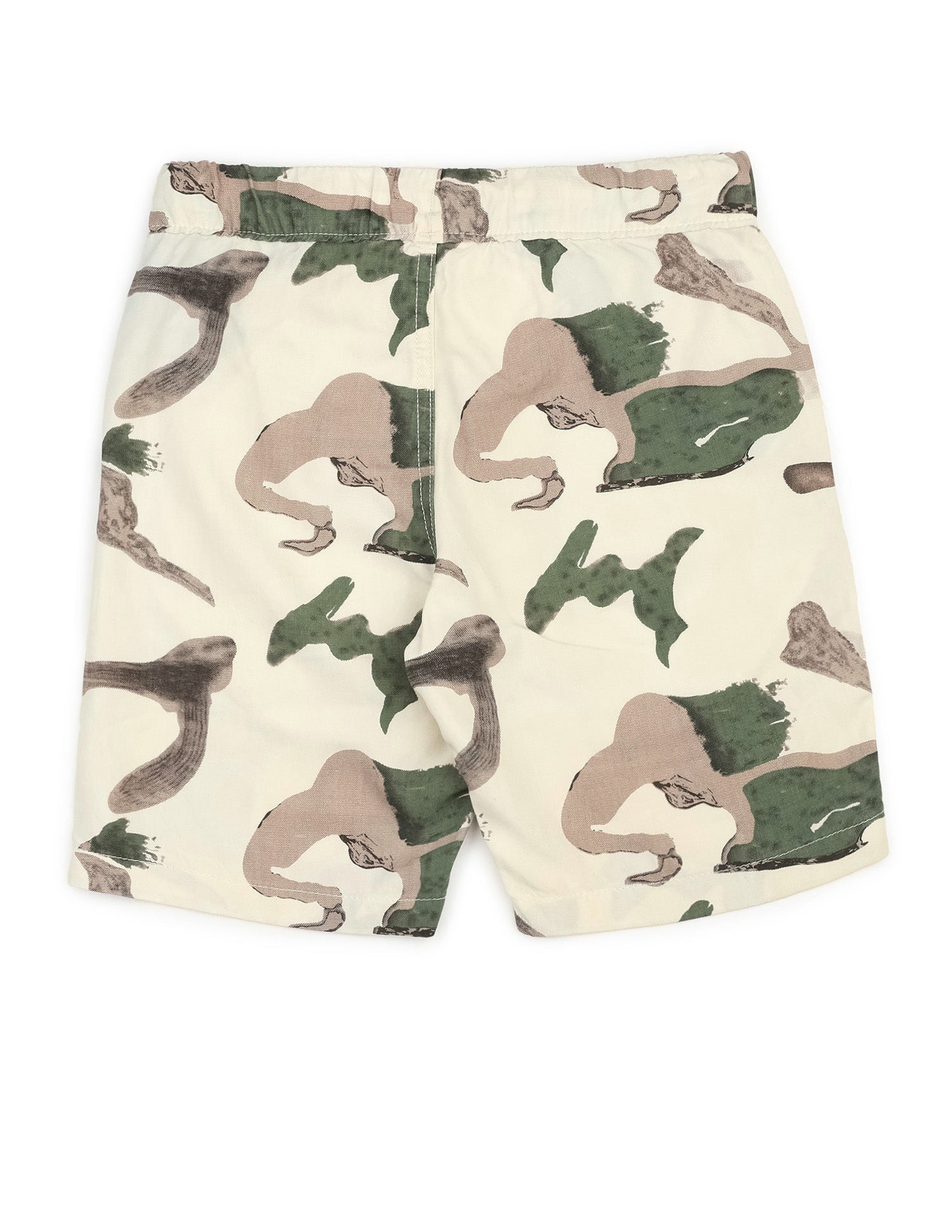Boys Abstract Printed Regular Fit Shorts Beige - U.S. POLO ASSN. | Large