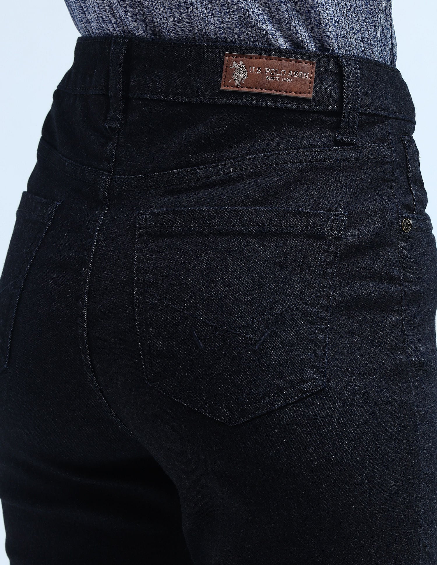 High Rise Super Skinny Fit Jeans Blue - U.S. POLO ASSN. | Large