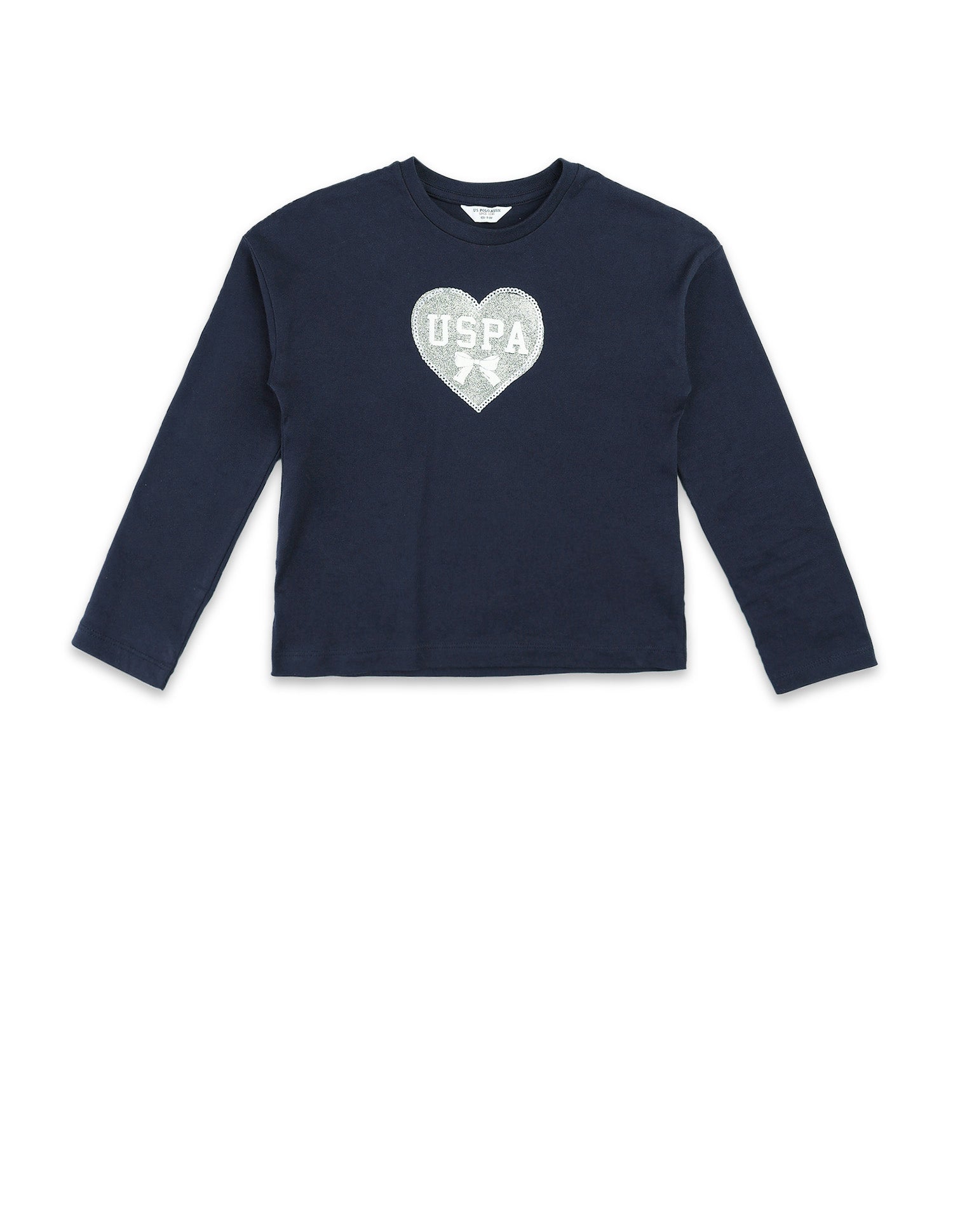 Girls Brand Printed Top Navy - U.S. POLO ASSN. | Large