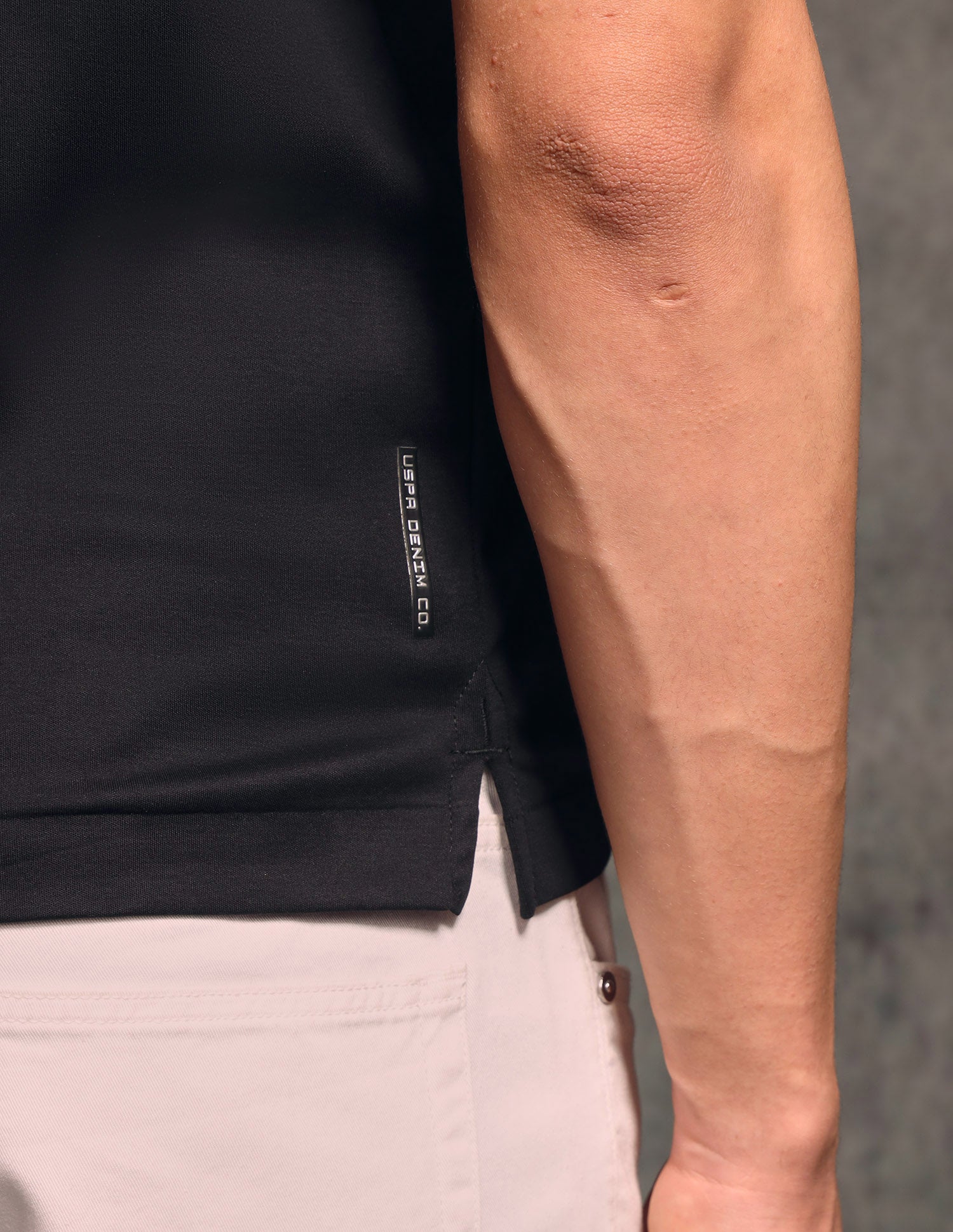 Solid Muscle Fit Polo shirt Black - U.S. POLO ASSN. | Large