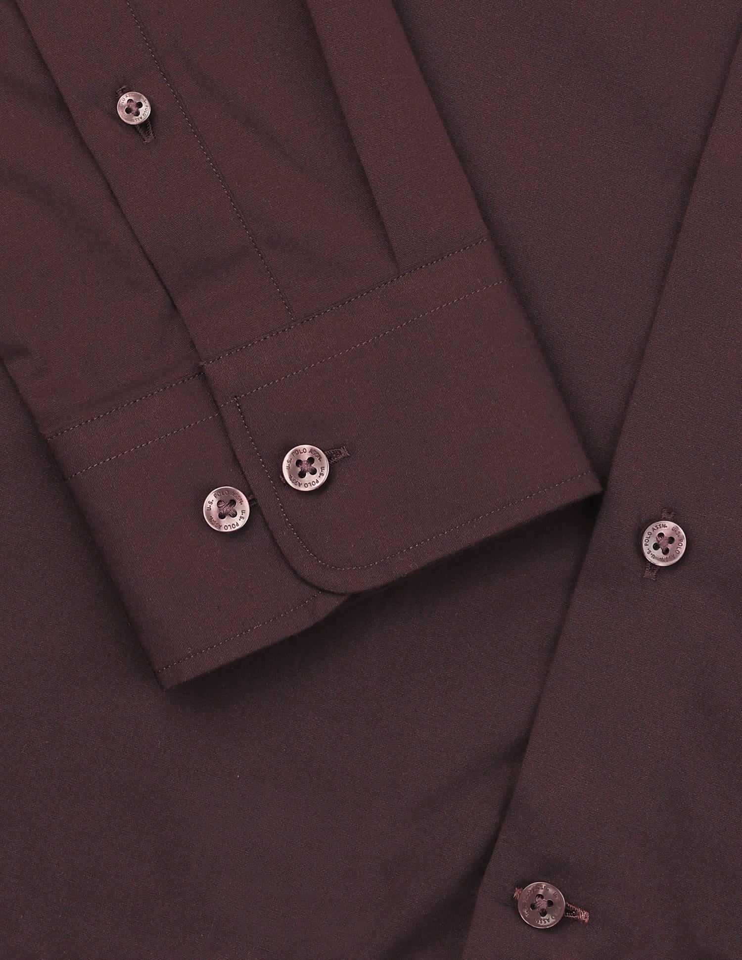 Solid Tailored Fit Shirt Purple - U.S. Polo Assn. India | Large