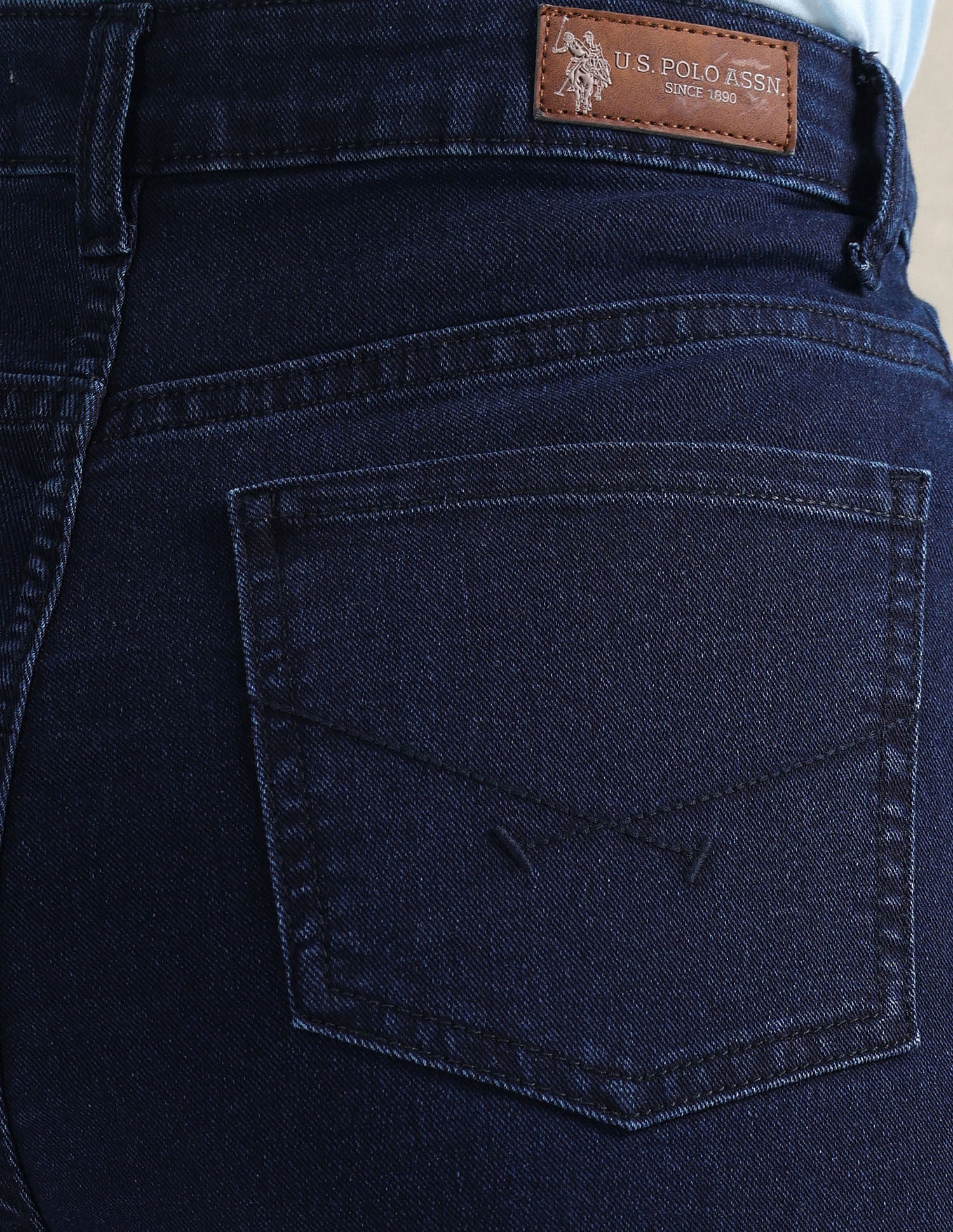 Mom Fit Blue Jeans Blue - U.S. POLO ASSN. | Large