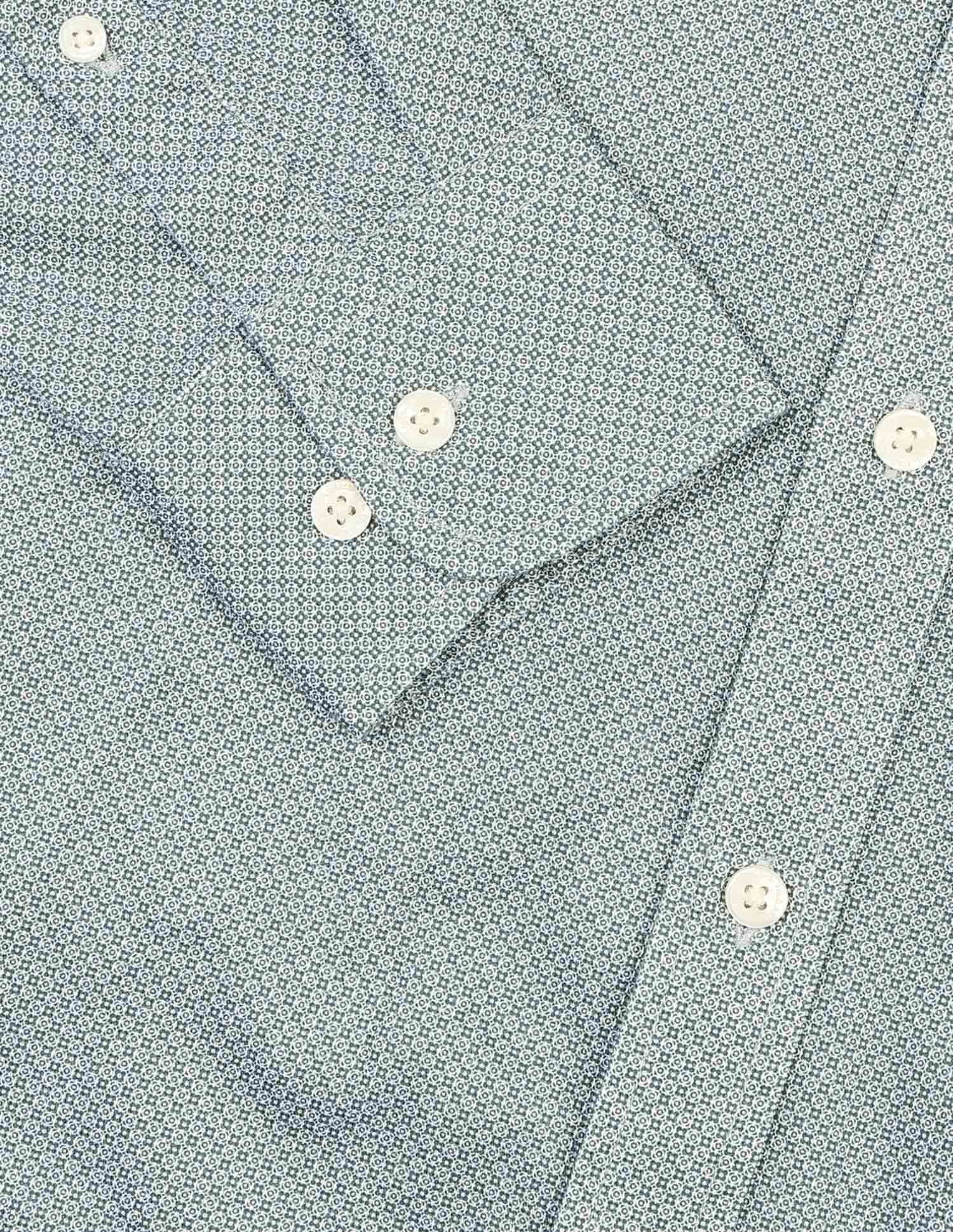 All Over Printed Tailored Fit Shirt Olive - U.S. Polo Assn. India | Large