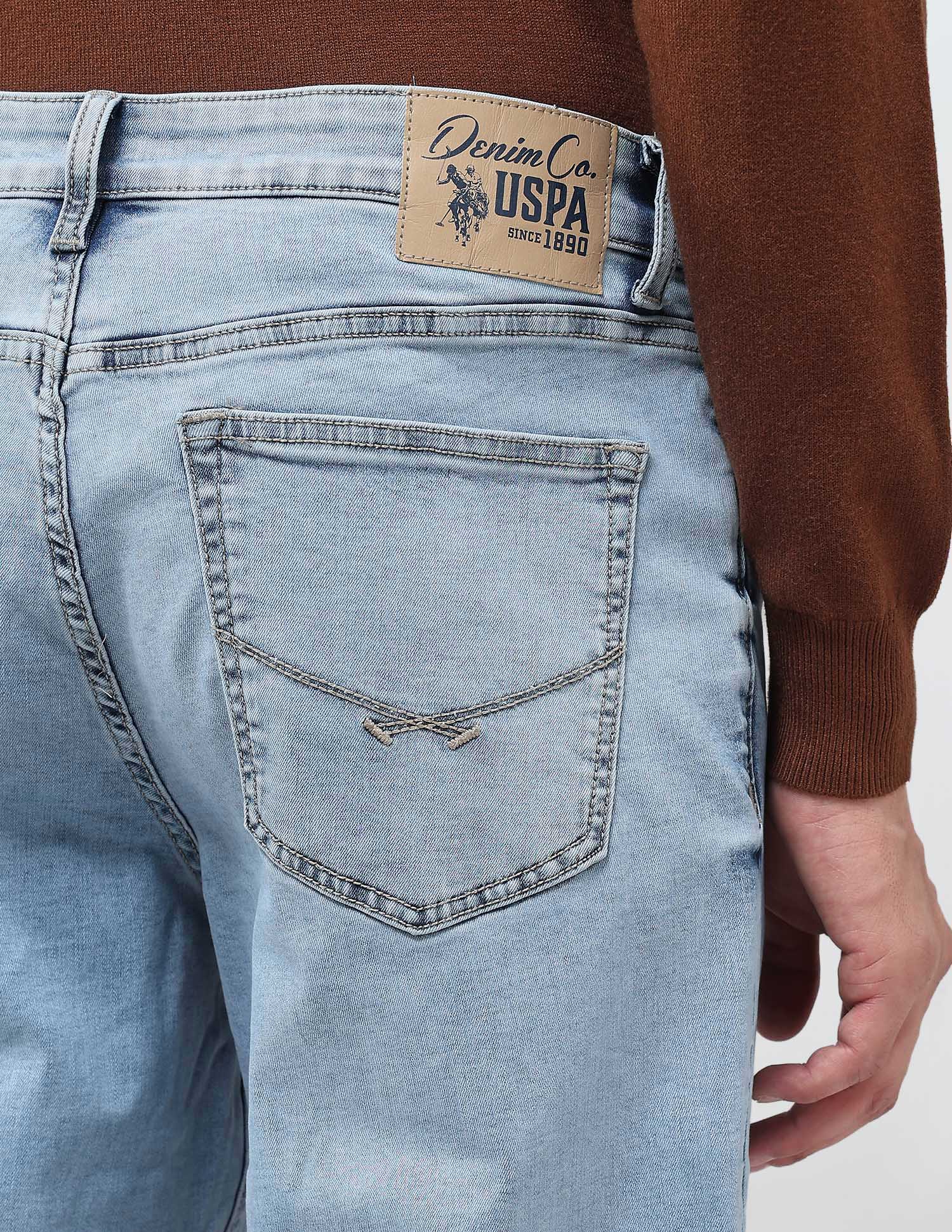 Shawn Relaxed Fit Blue Jeans Light Indigo - U.S. POLO ASSN. | Large