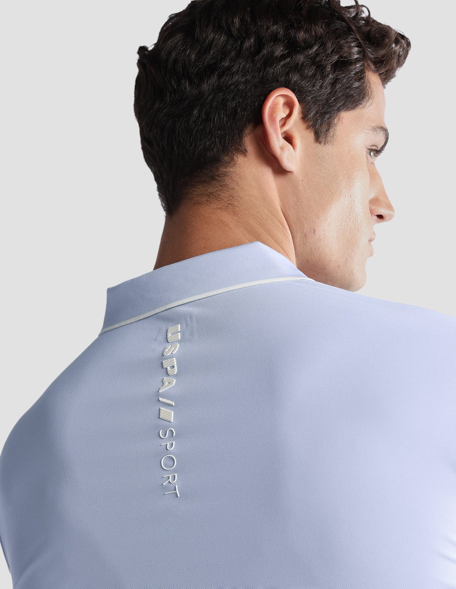 Solid Regular Fit Active Polo Shirt Light Blue - U.S. Polo Assn. India | Large