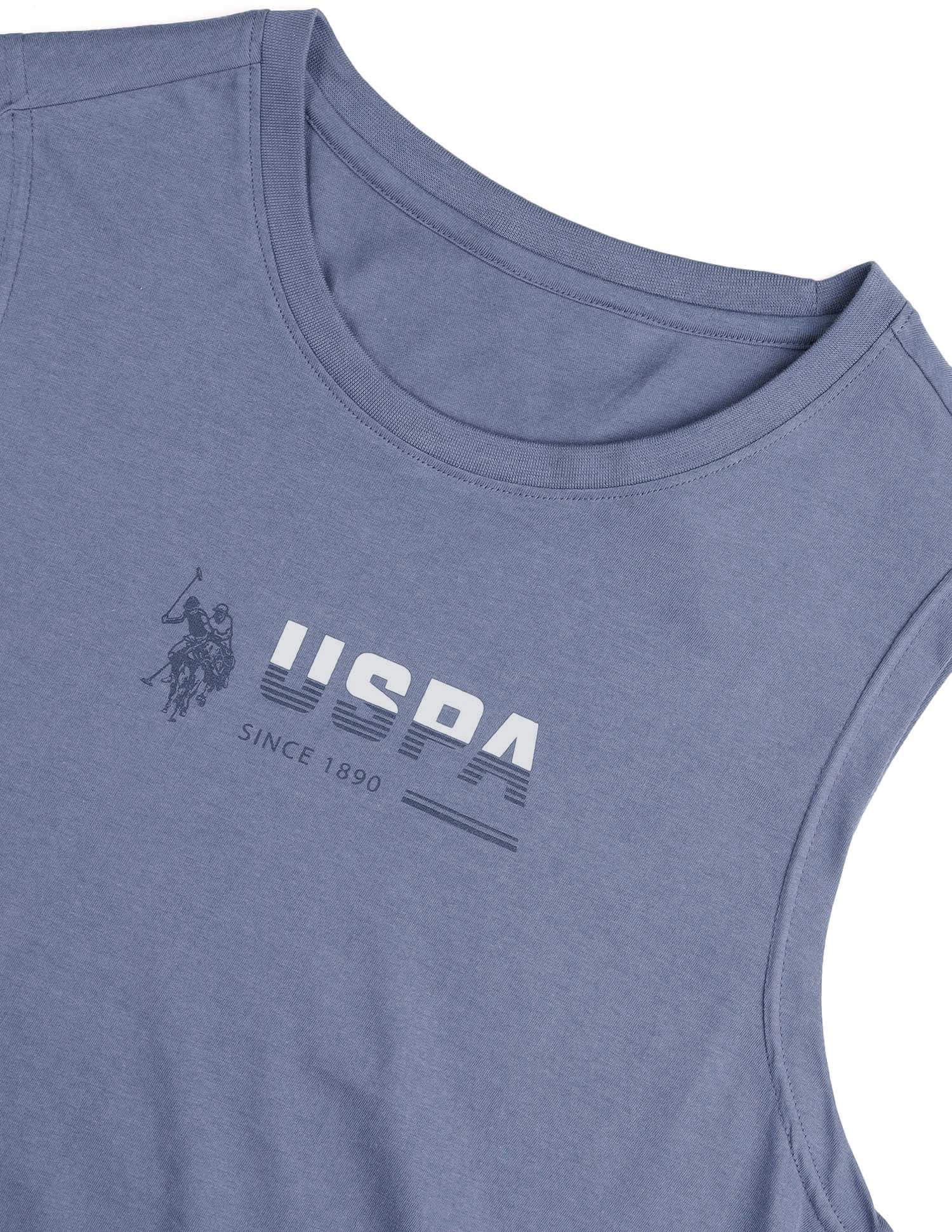 Brand Print Comfort Fit OEV06 Vest - Pack Of 1 Stormy Weather - U.S. POLO ASSN. | Large