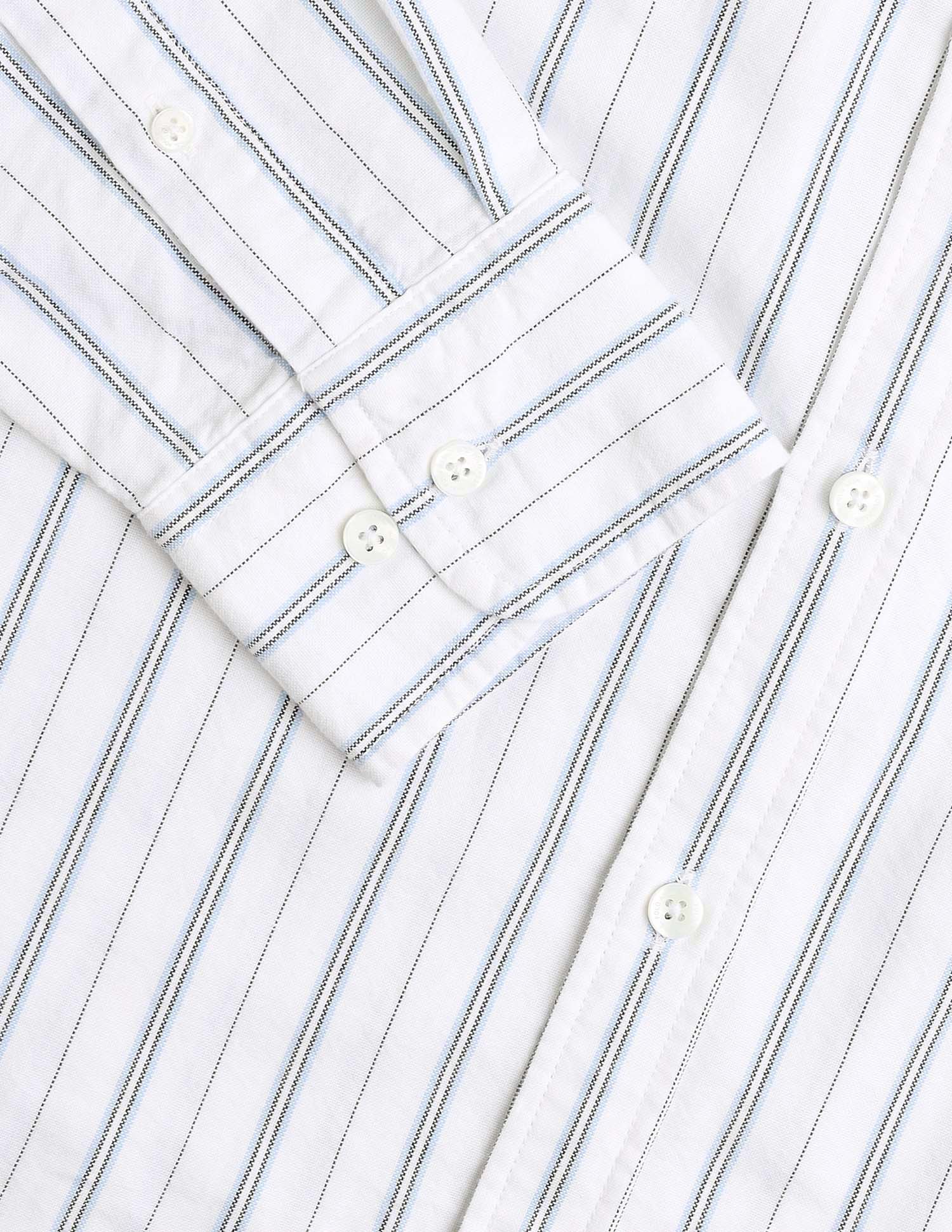 Vertical Striped Oxford Button-Down Shirt White - U.S. Polo Assn. India | Large