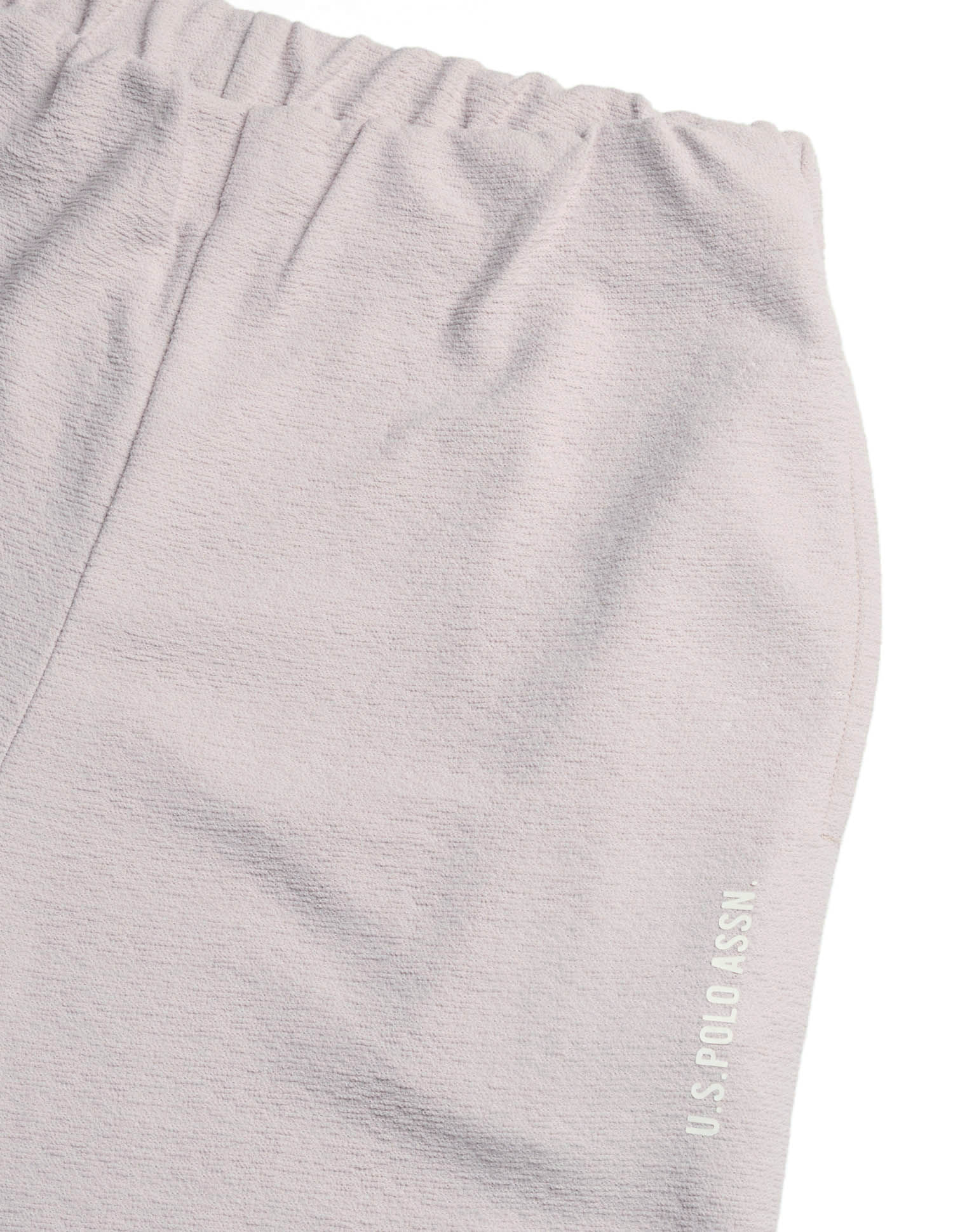 Textured Straight Fit Lounge Trousers Pink - U.S. POLO ASSN. | Large