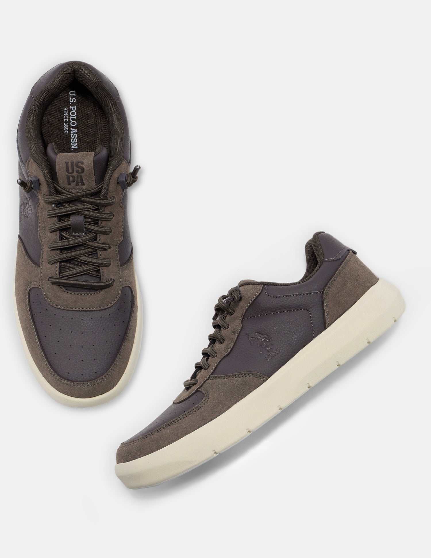 Colour Blocked Eazor Sneakers Brown - U.S. Polo Assn. India | Large