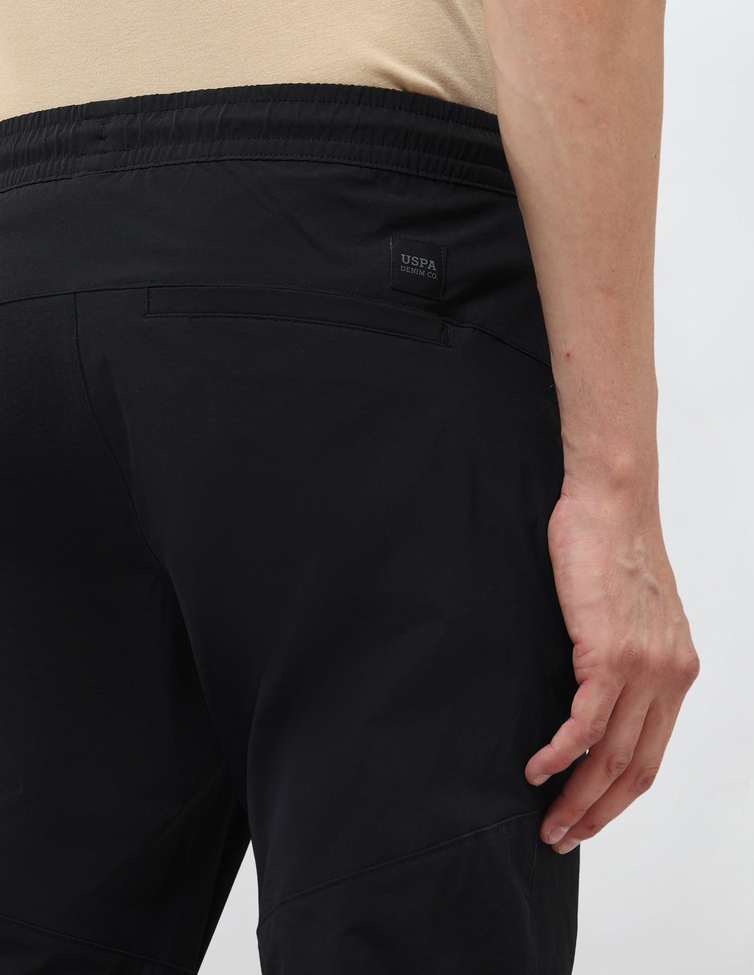 Mid Rise Relaxed Fit Joggers Black - U.S. Polo Assn. India | Large