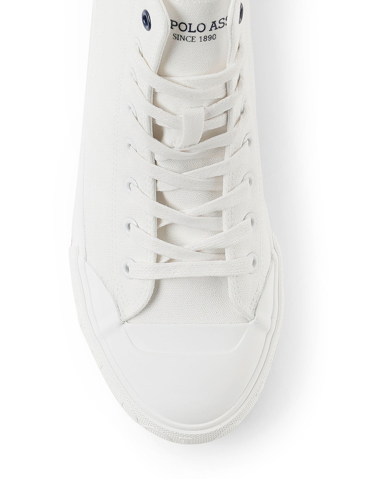 Men Vlair 2.0 Canvas Mid Top Casual Shoes Off White - U.S. Polo Assn. India | Large