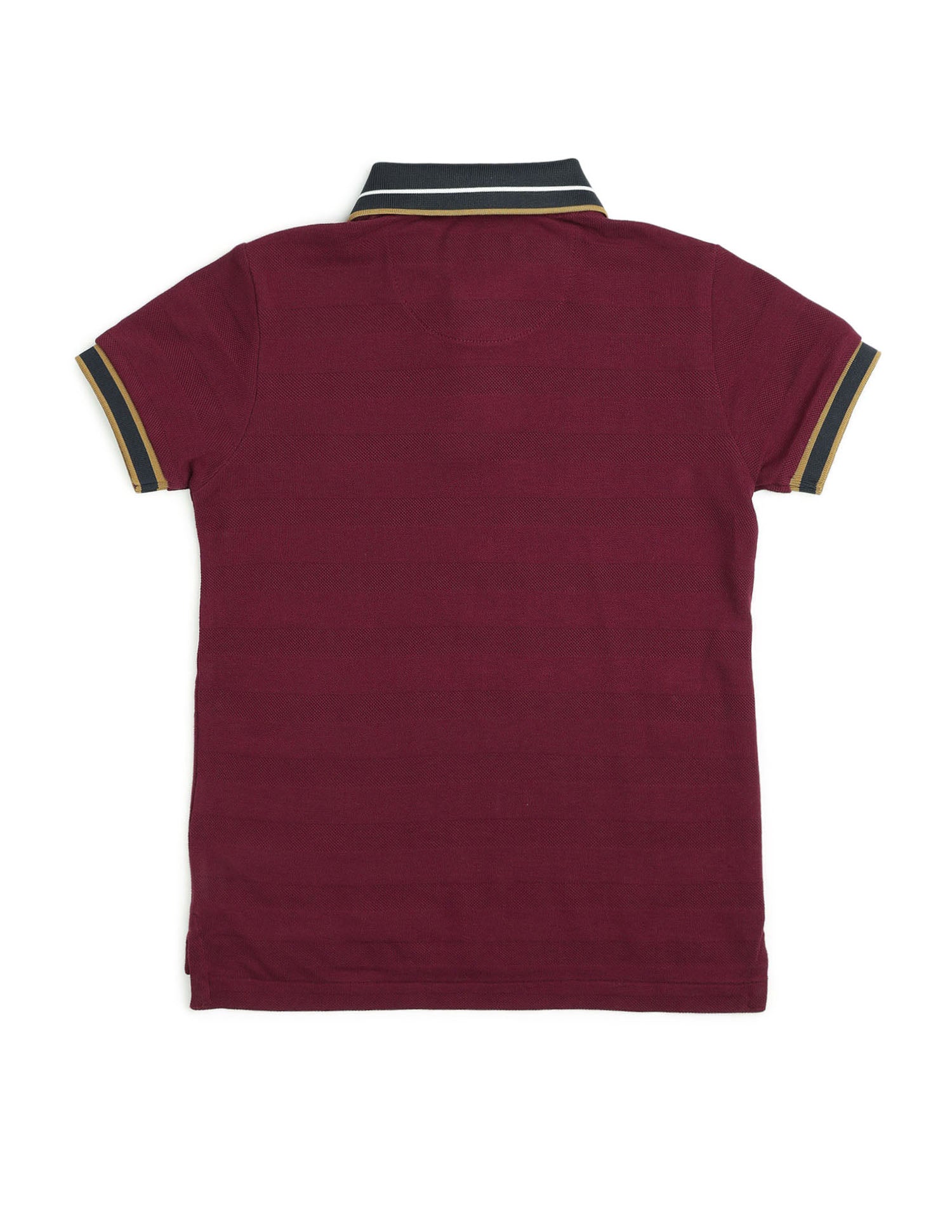 Boys Textured Pure Cotton Polo Shirt Red - U.S. POLO ASSN. | Large