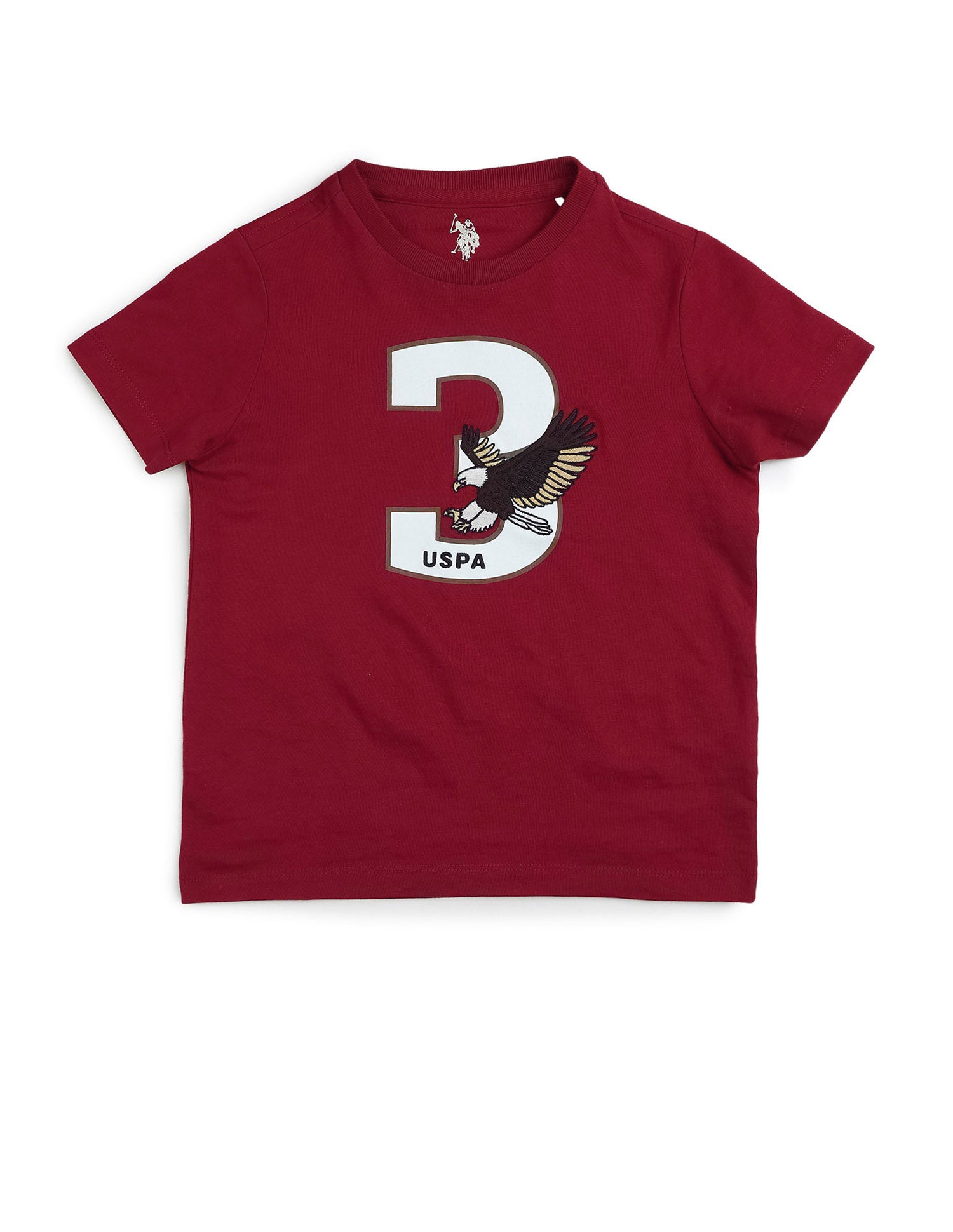Boys Brand Appliqued Mini Me T-Shirt Red - U.S. POLO ASSN. | Large