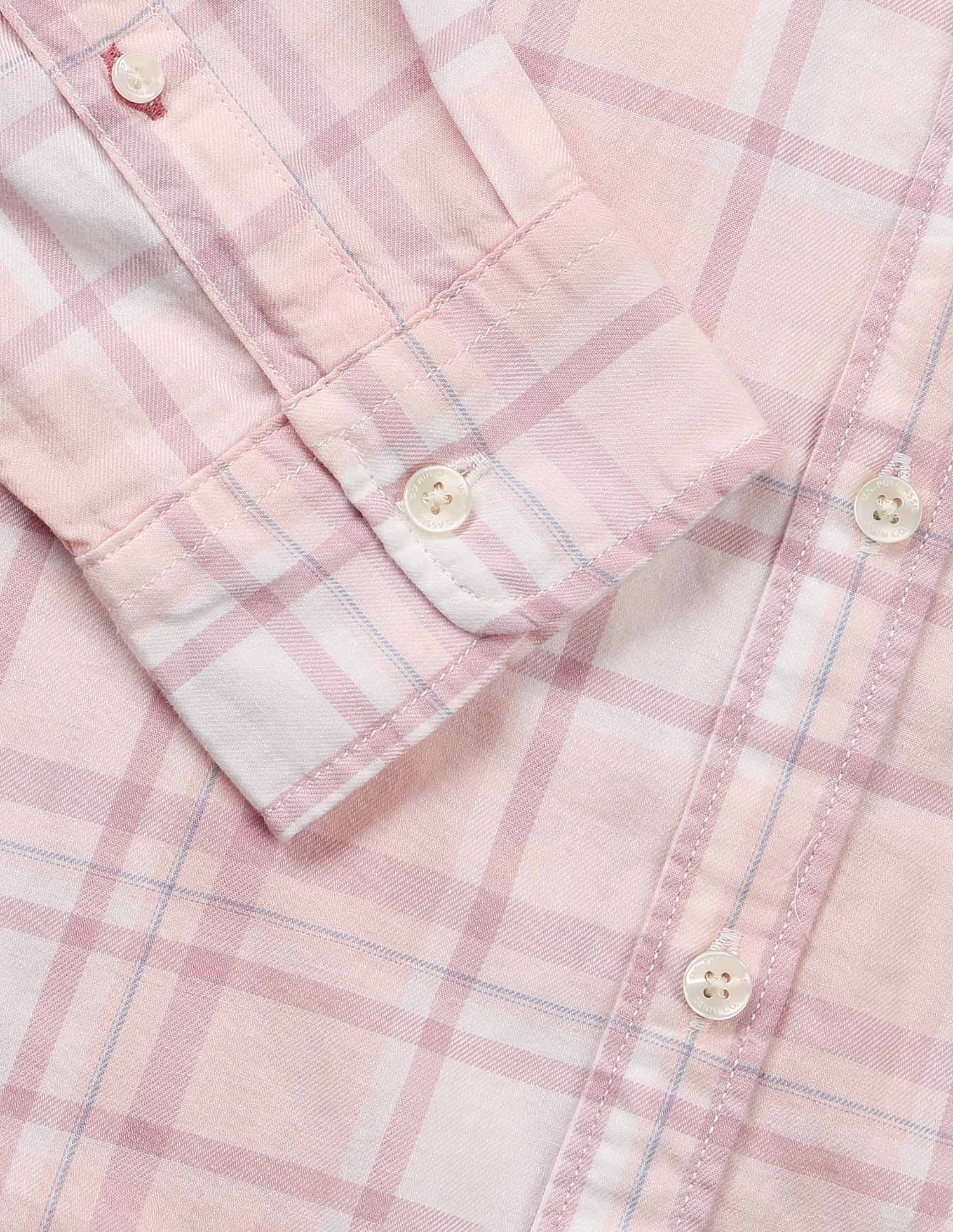 Plaid Checked Regular Fit Shirt Pink - U.S. Polo Assn. India | Large