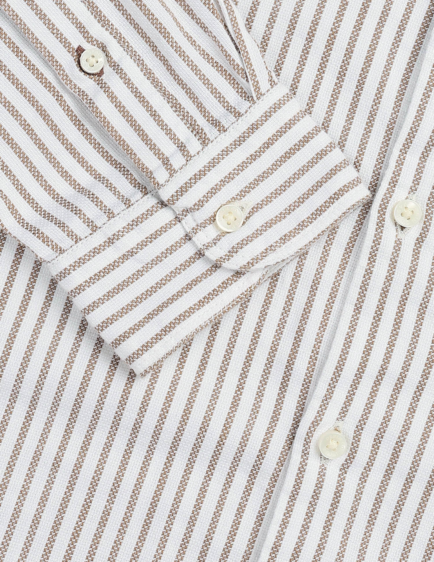 Vertical Striped Seersucker Shirt Ochre - U.S. Polo Assn. India | Large