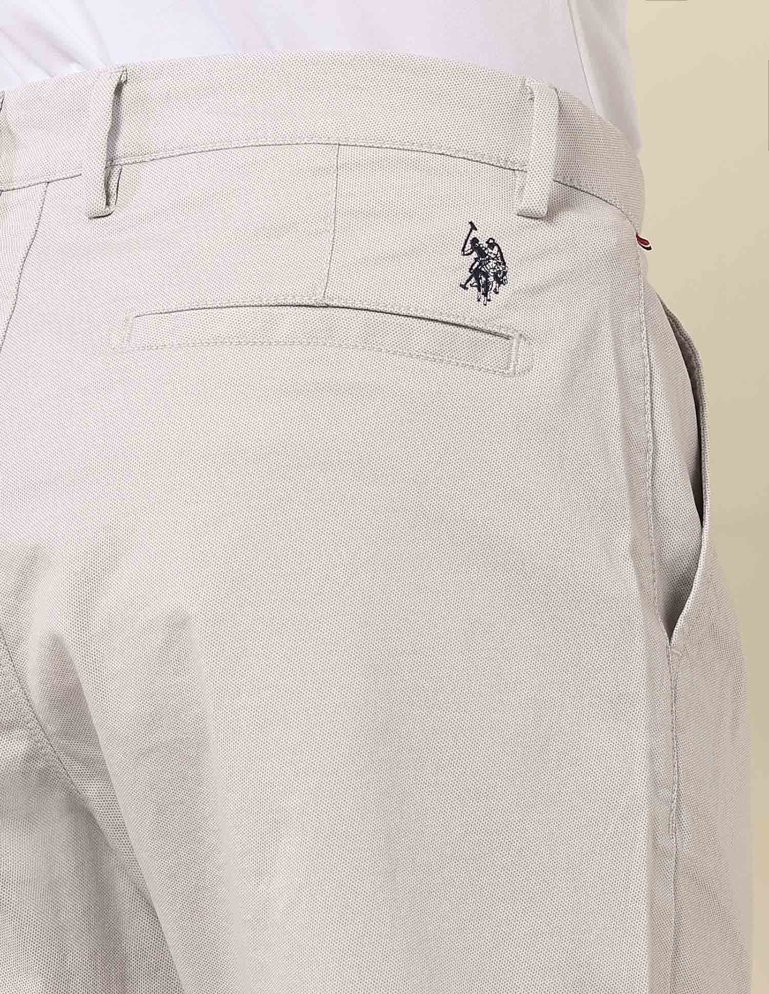 Slim Fit Solid Chino Shorts Light Grey - U.S. POLO ASSN. | Large