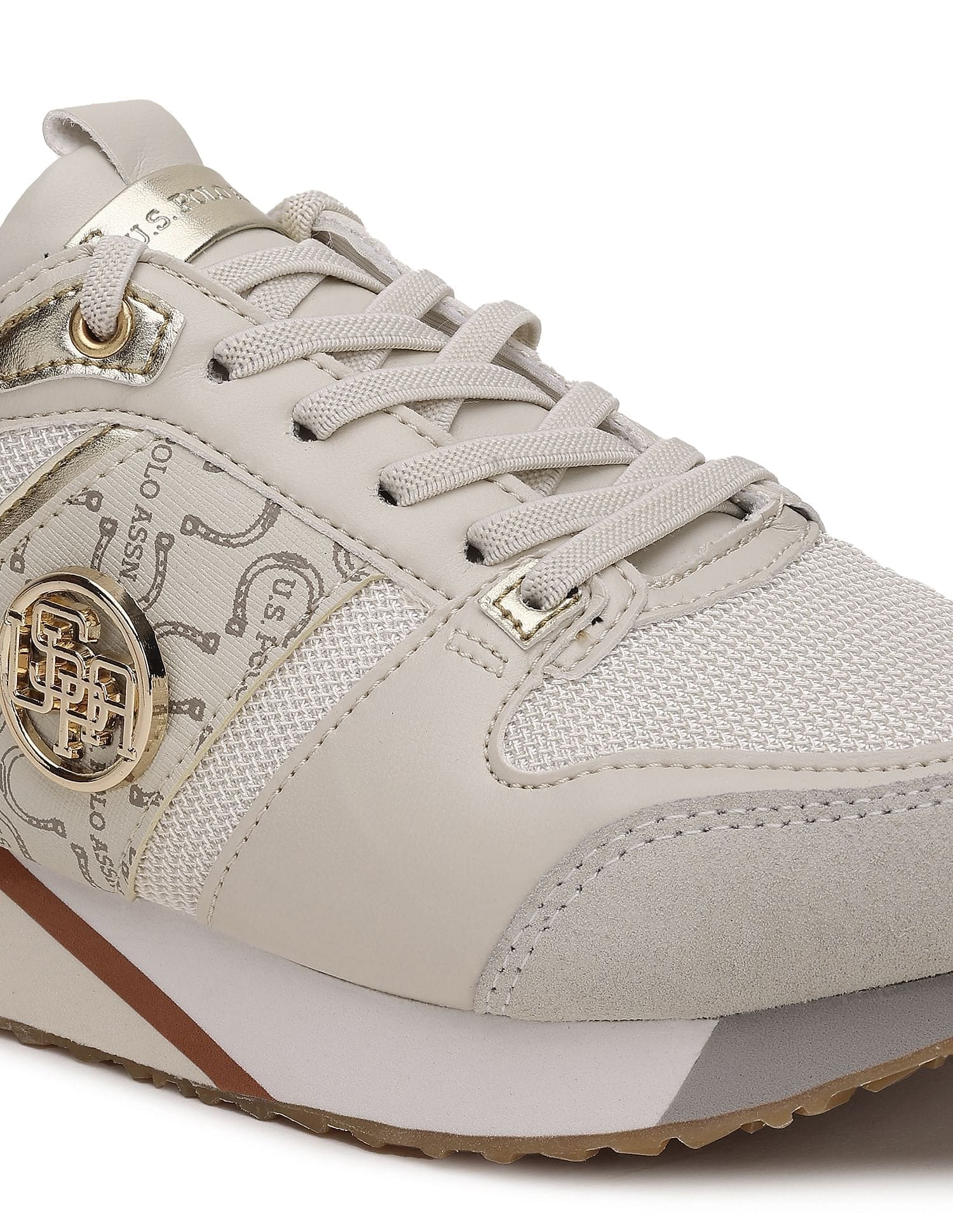 Women Stella 2.0 Textured Sneakers Nude - U.S. Polo Assn. India | Large