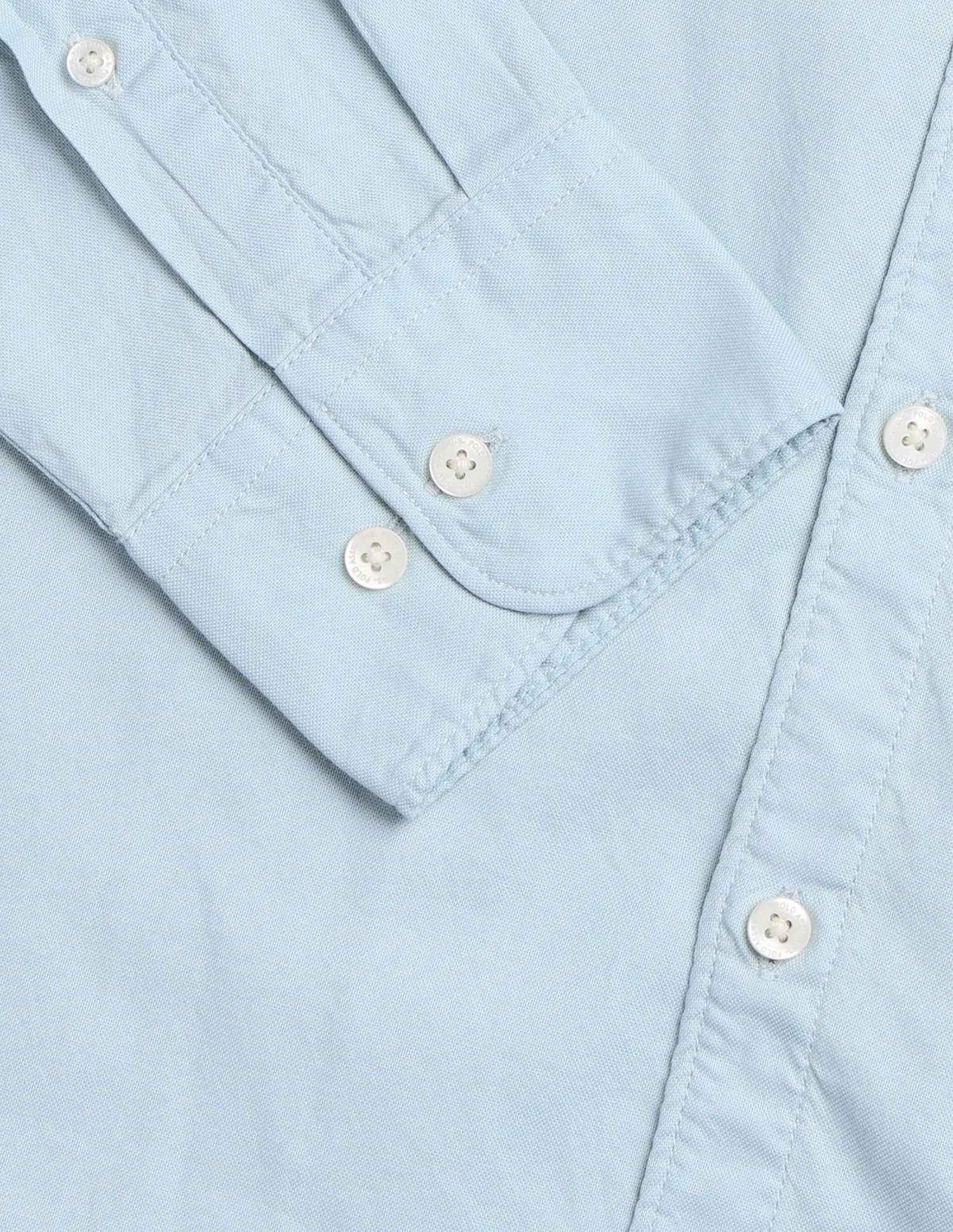 Solid Tailored Fit Shirt Light Blue - U.S. Polo Assn. India | Large
