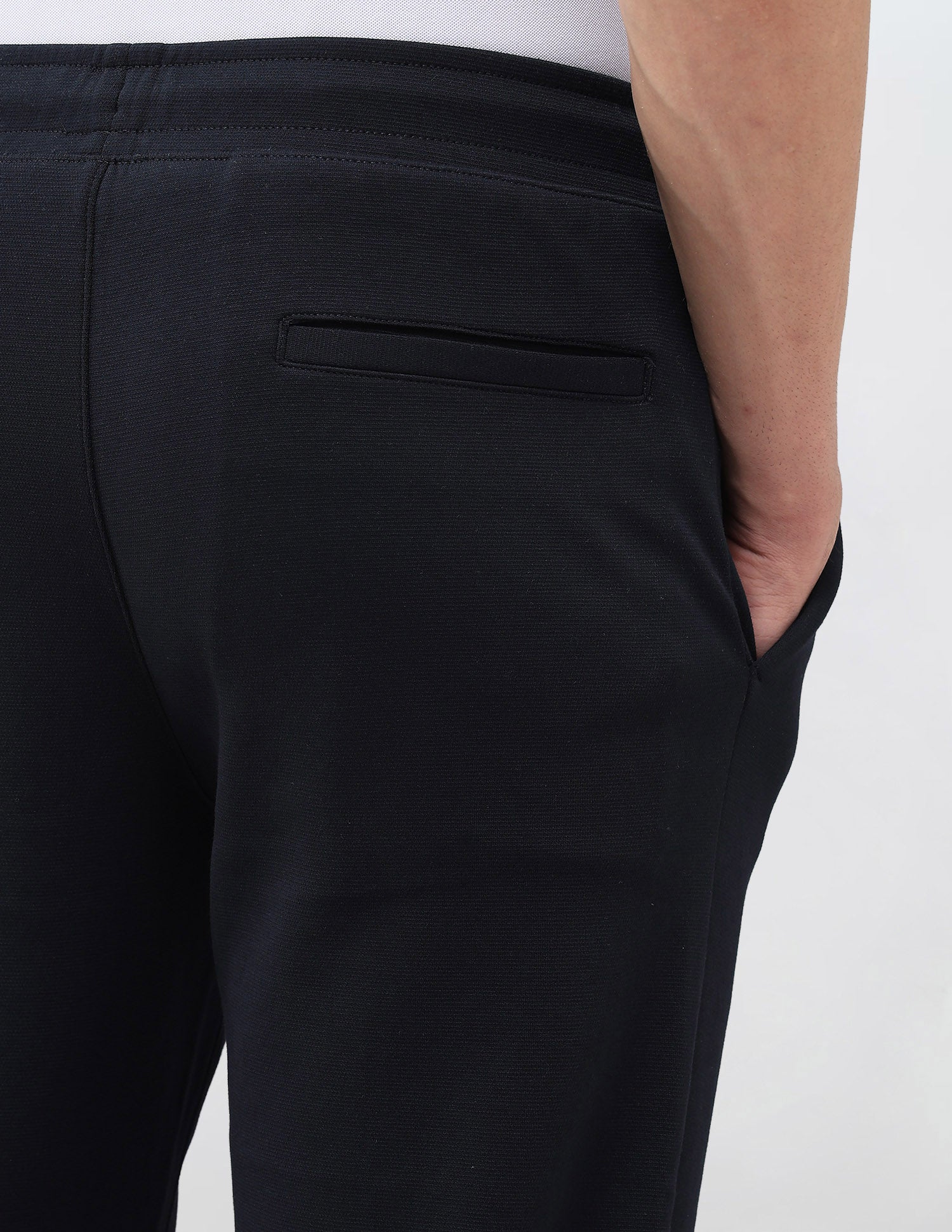 Mid Rise Solid Track Pants Navy - U.S. Polo Assn. India | Large