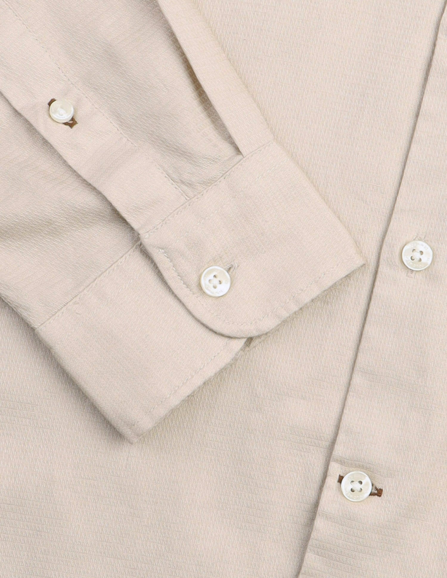 Dobby Textured Shirt Beige - U.S. Polo Assn. India | Large
